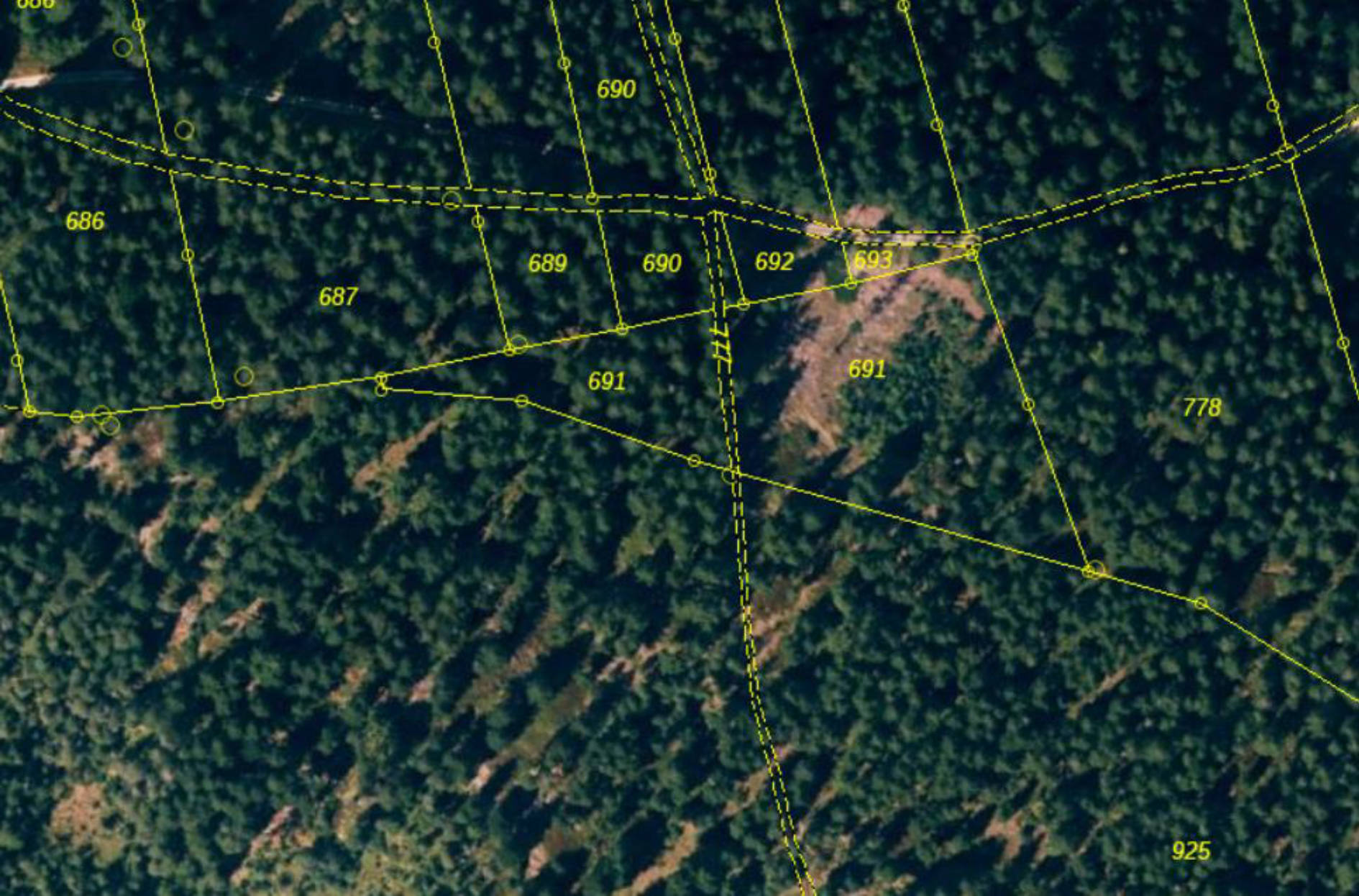 Böschelabsätze Flst. 691, 00000 Gemarkung Rittsteig