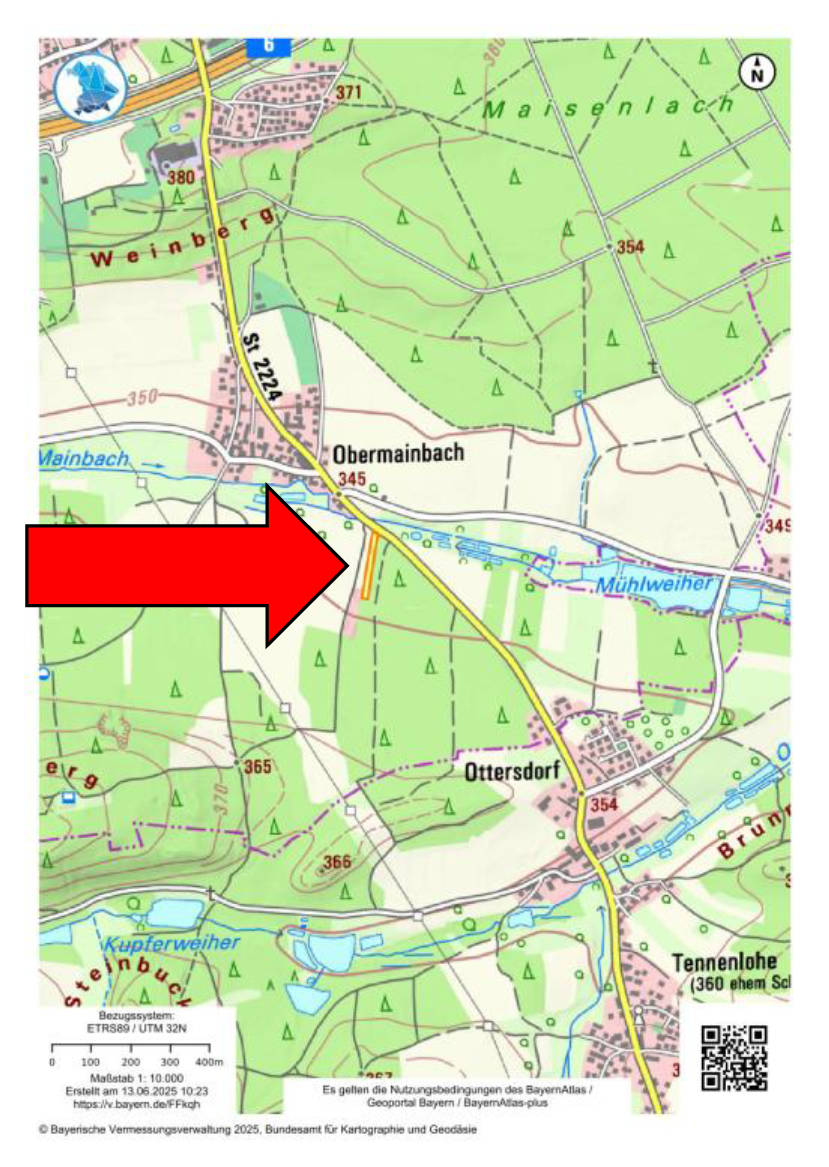 unbebautes Grundstück, land- und forstwirtschaftlich genutztes Grundstück in Langäcker, Stieräcker, 00000 Ottersdorf - Bild 2