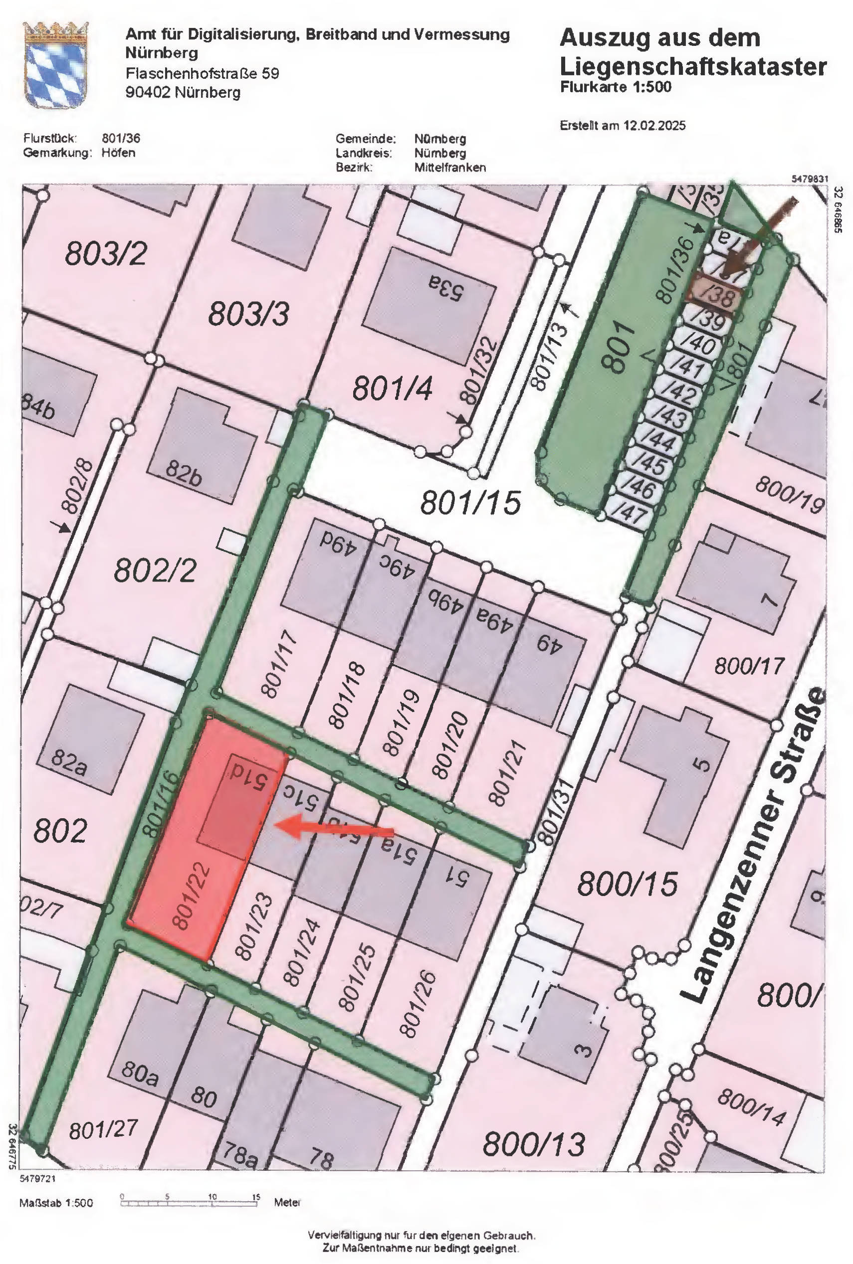bayern 0006 K 0184/2024 Siegelsdorfer Straße  51d, 90431 Nürnberg, Höfen 10