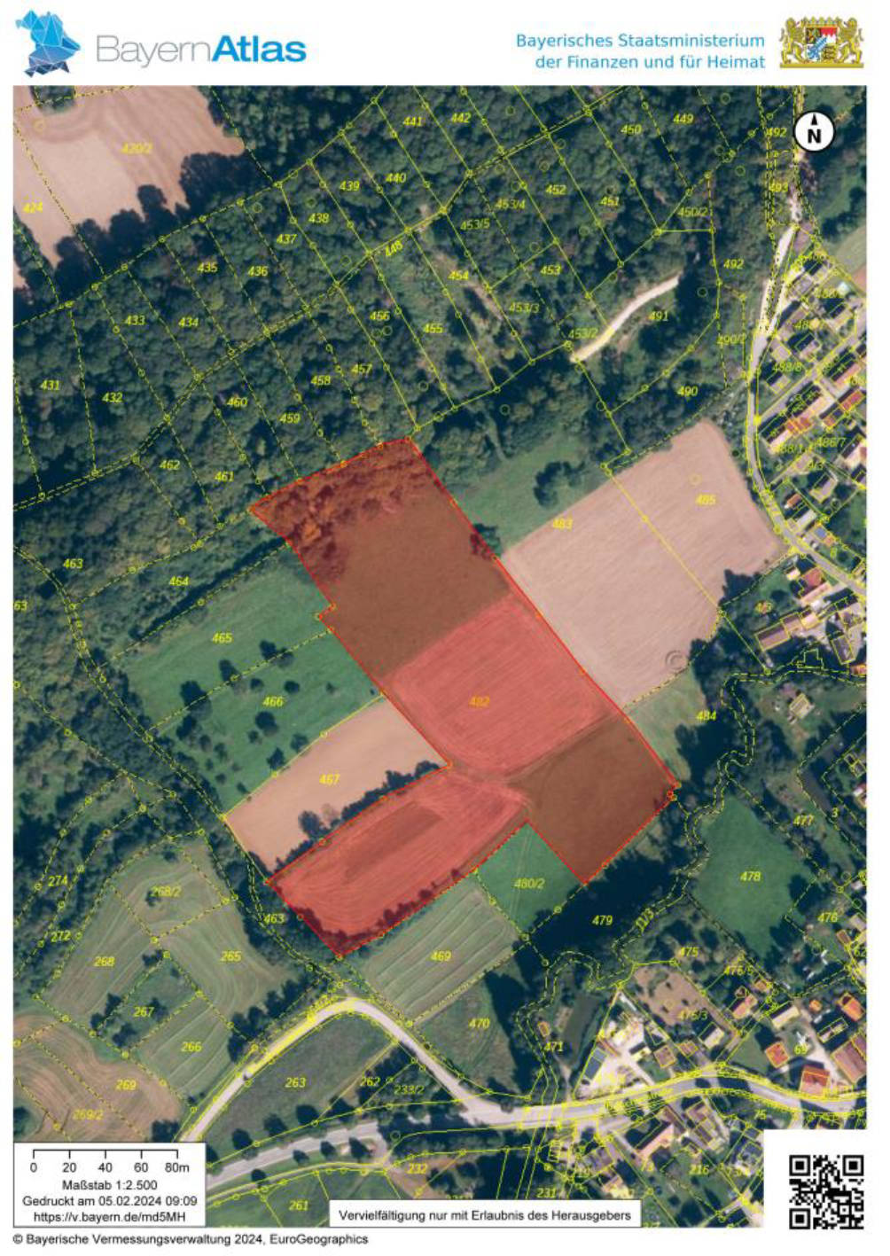 unbebautes Grundstück, land- und forstwirtschaftlich genutztes Grundstück in Mühlleite, 91245 Simmelsdorf, Diepoltsdorf