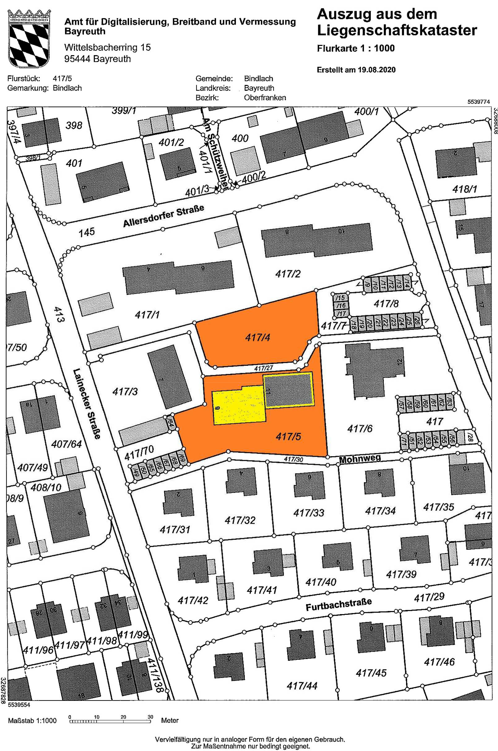 Eigentumswohnung (3 bis 4 Zimmer) in Lainecker Straße 9 und 11, 95463 Bindlach, ME-Anteil 85, 155/1000 - Bild 2