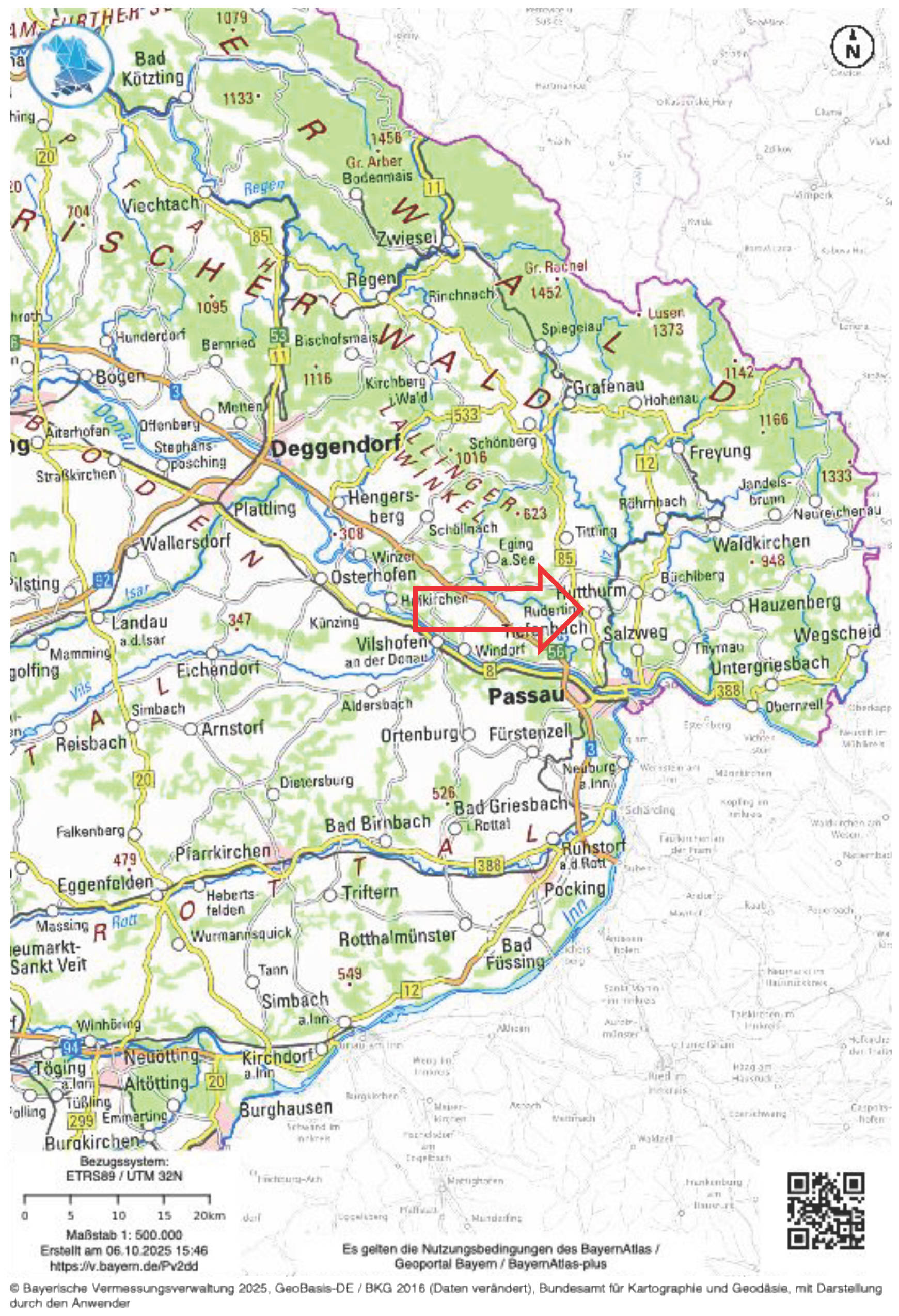 land- und forstwirtschaftlich genutztes Grundstück in Birnbaumacker, 94161 Ruderting - Bild 3