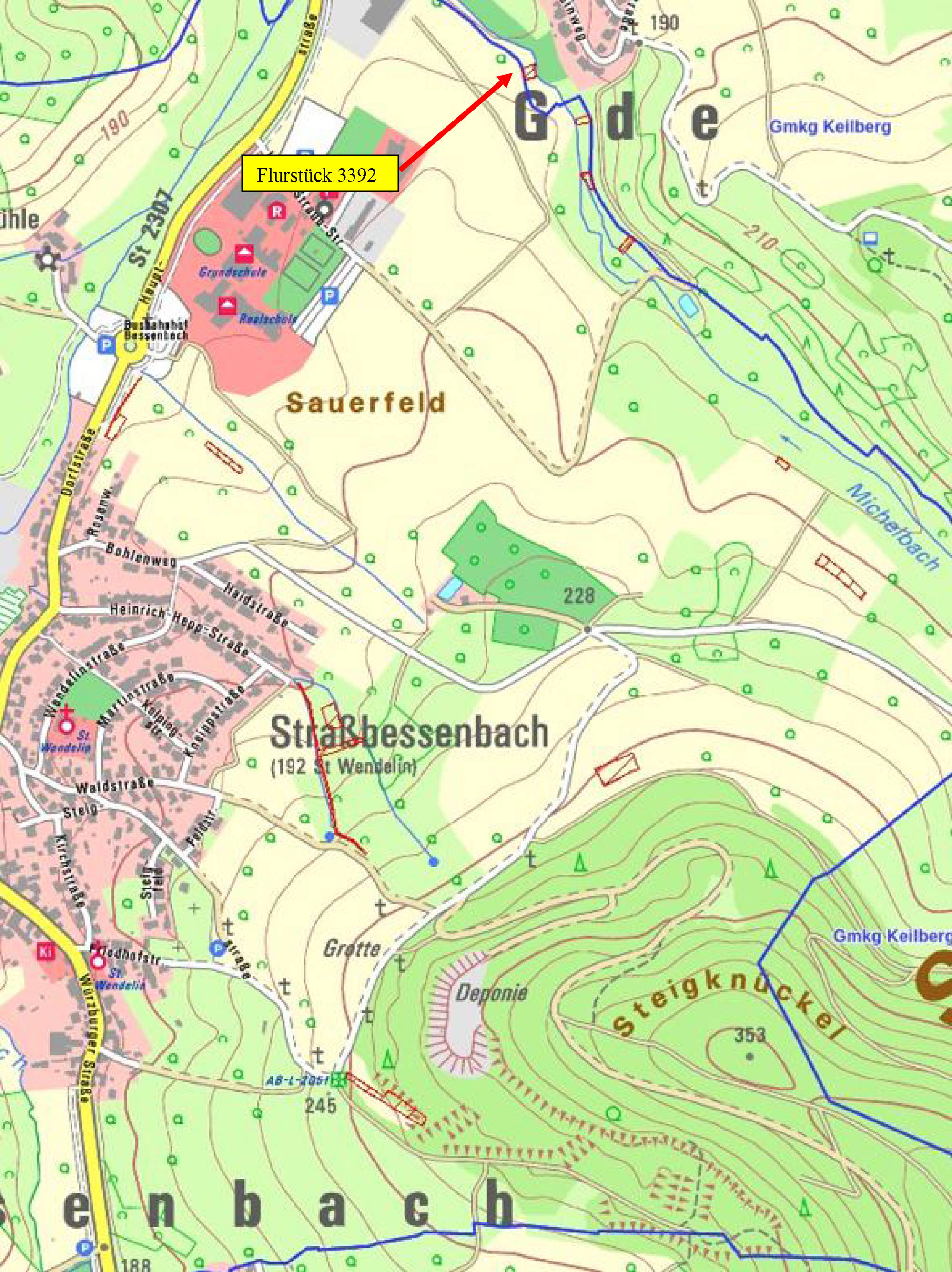 bayern 0852K0048-2021 Michelbach, 63856 Bessenbach, Keilberg und Herbstgrund, 63808 Haibach, Grünmorsbach