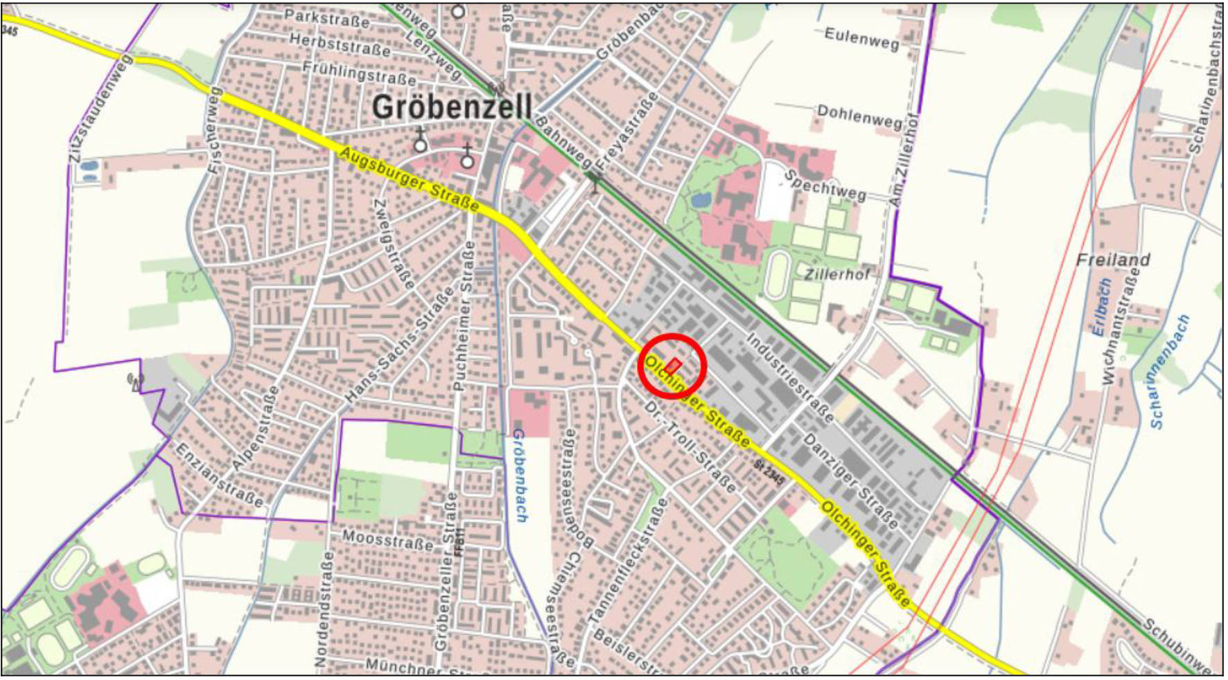 unbebautes Grundstück in Olchinger Straße 102, 82194 Gröbenzell - Bild 3