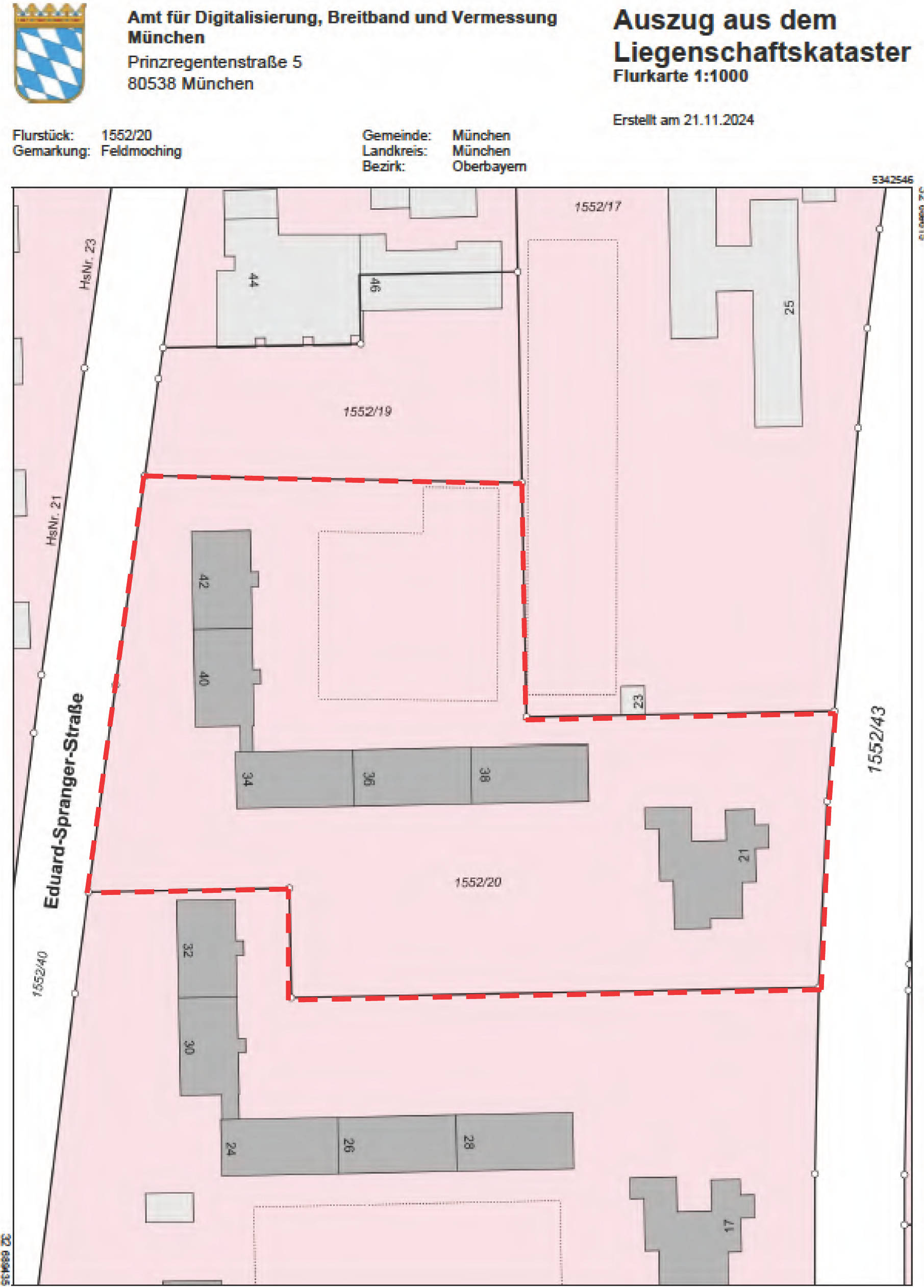bayern 1514 K 0158/2024 Eduard-Spranger-Straße 42, 80935 München 15