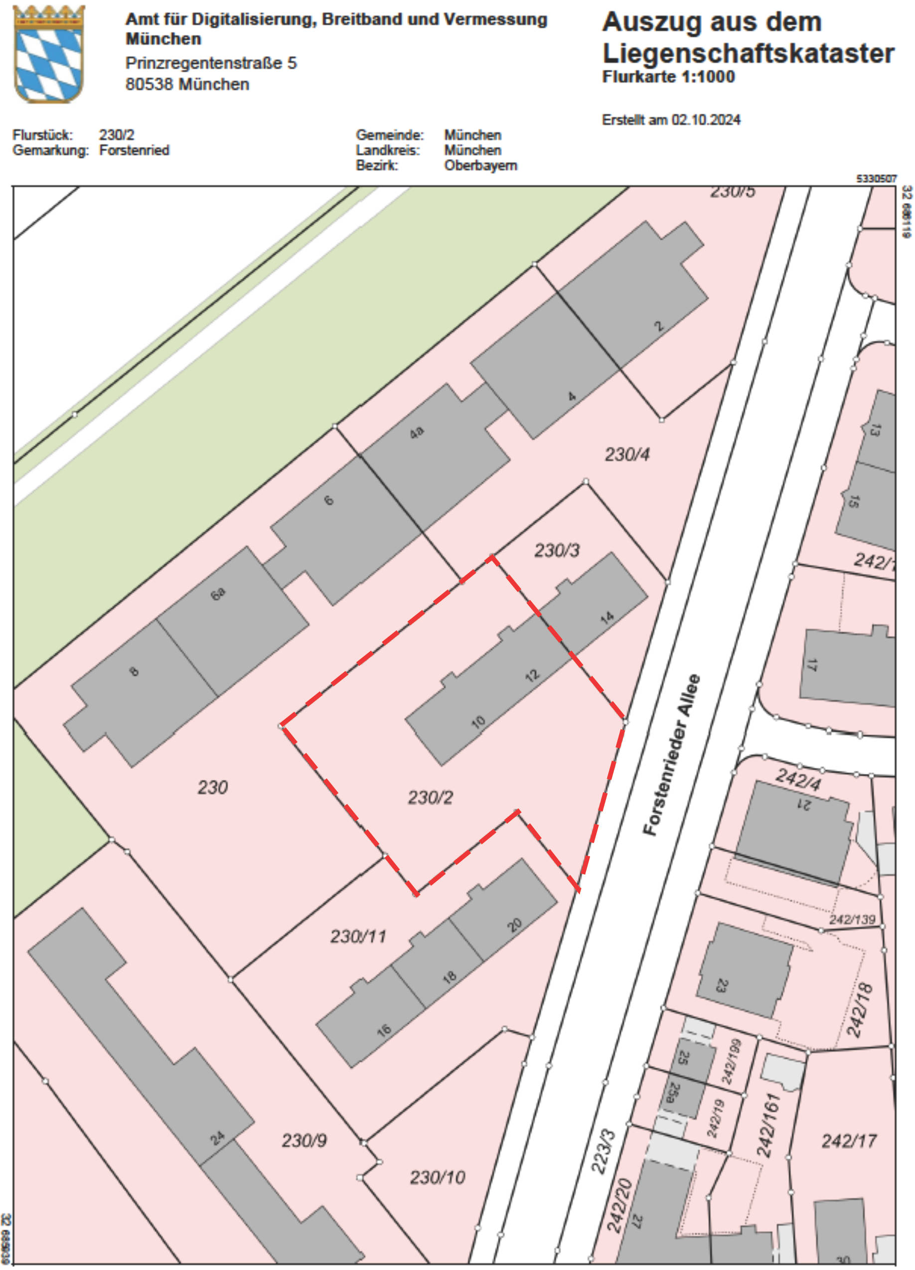 bayern 1517 K 0155/2024 Forstenrieder Allee 12, 81476 München 15
