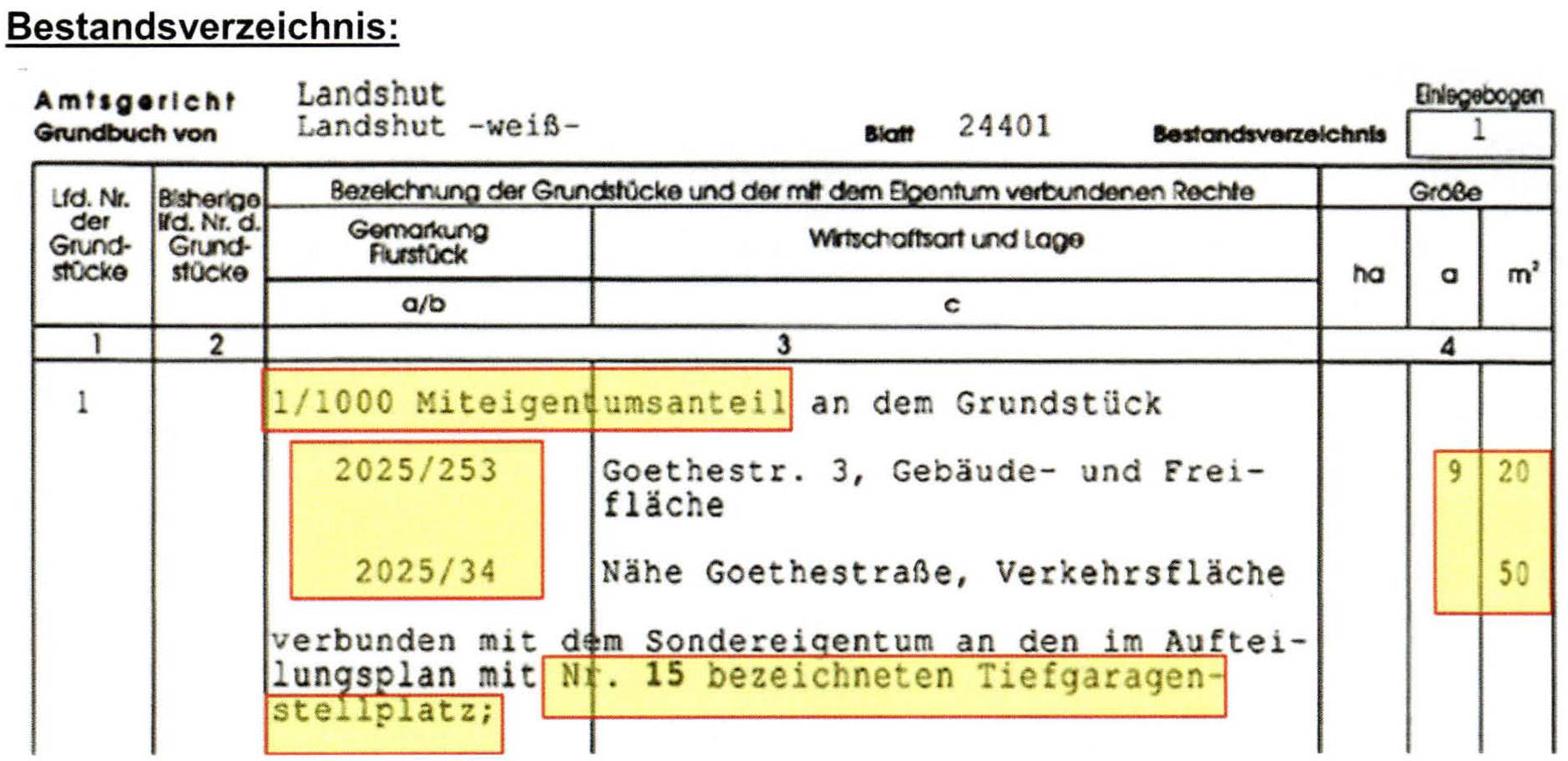 bayern 3 K 104/24 Goethestraße 3, 84032 Landshut 11