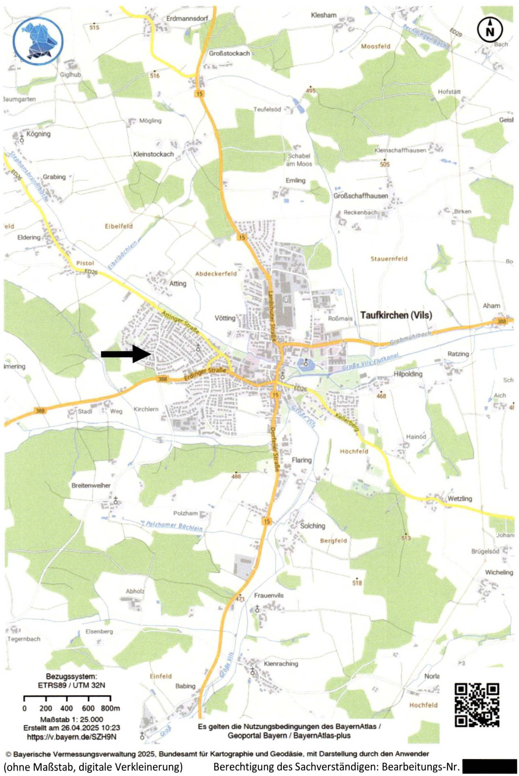 bayern 3 K 109/24 Fichtenstraße 5, 84416 Taufkirchen (Vils) 24