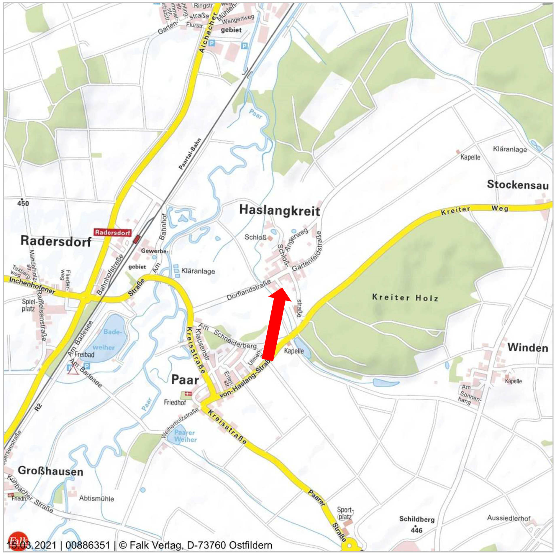unbebautes Grundstück in Dorflandstraße  3, 86556 Kühbach, Haslangkreit - Bild 4