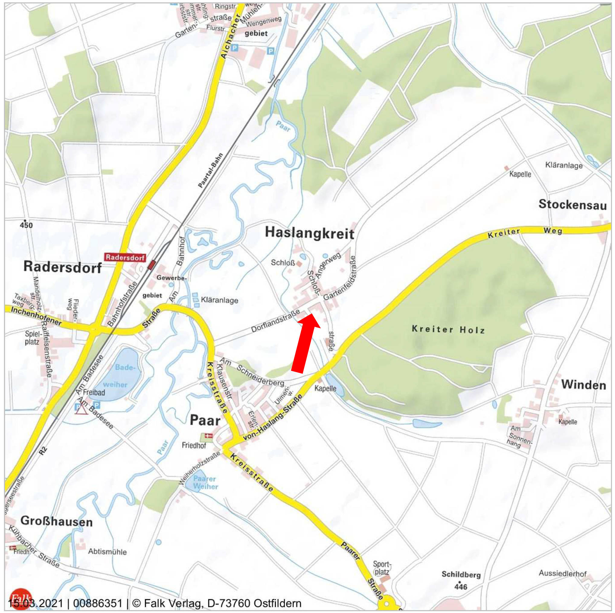 unbebautes Grundstück in Dorflandstraße  3, 86556 Kühbach, Haslangkreit - Bild 3