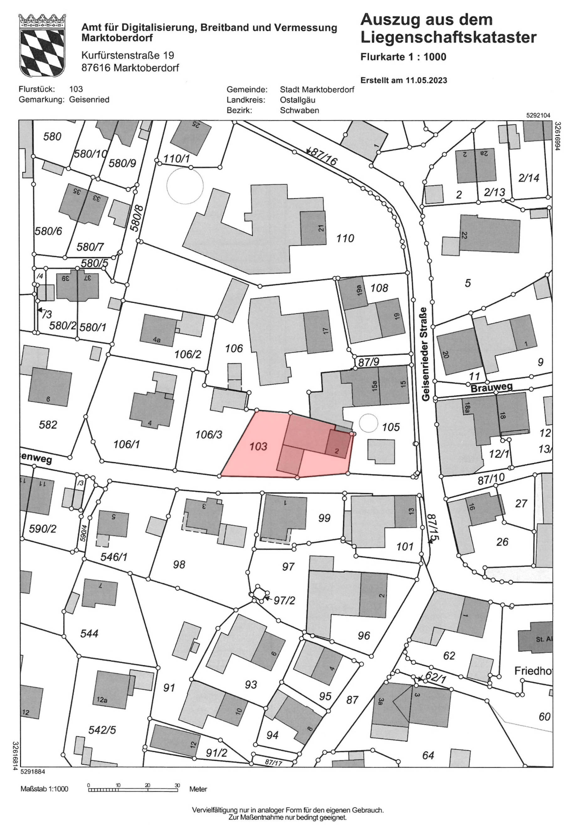 bayern K0014-2023 Rosenweg  2, 87616 Marktoberdorf, Geisenried 11