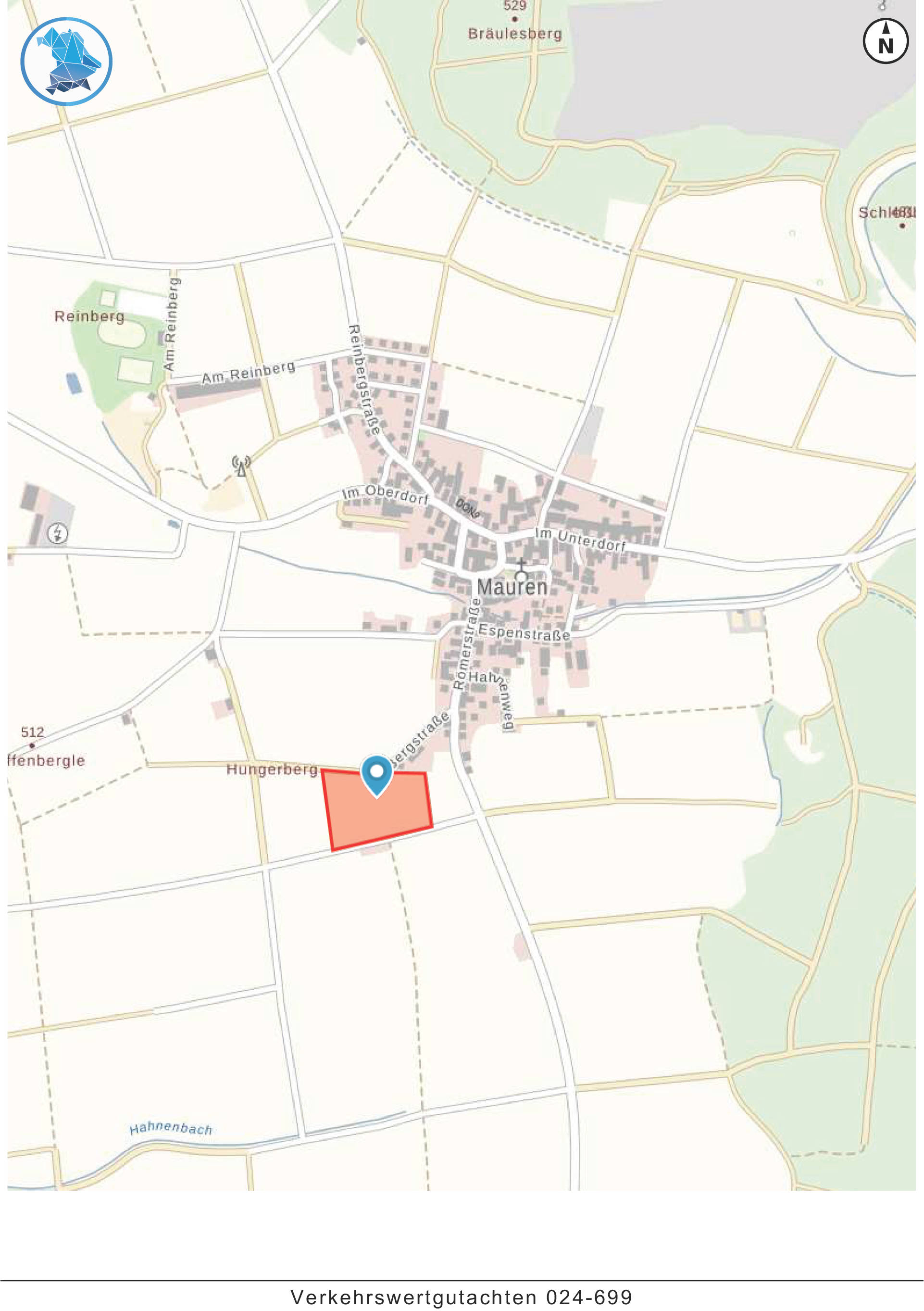 land- und forstwirtschaftlich genutztes Grundstück in Hungerberg, 86655 Harburg, Mauren - Bild 3