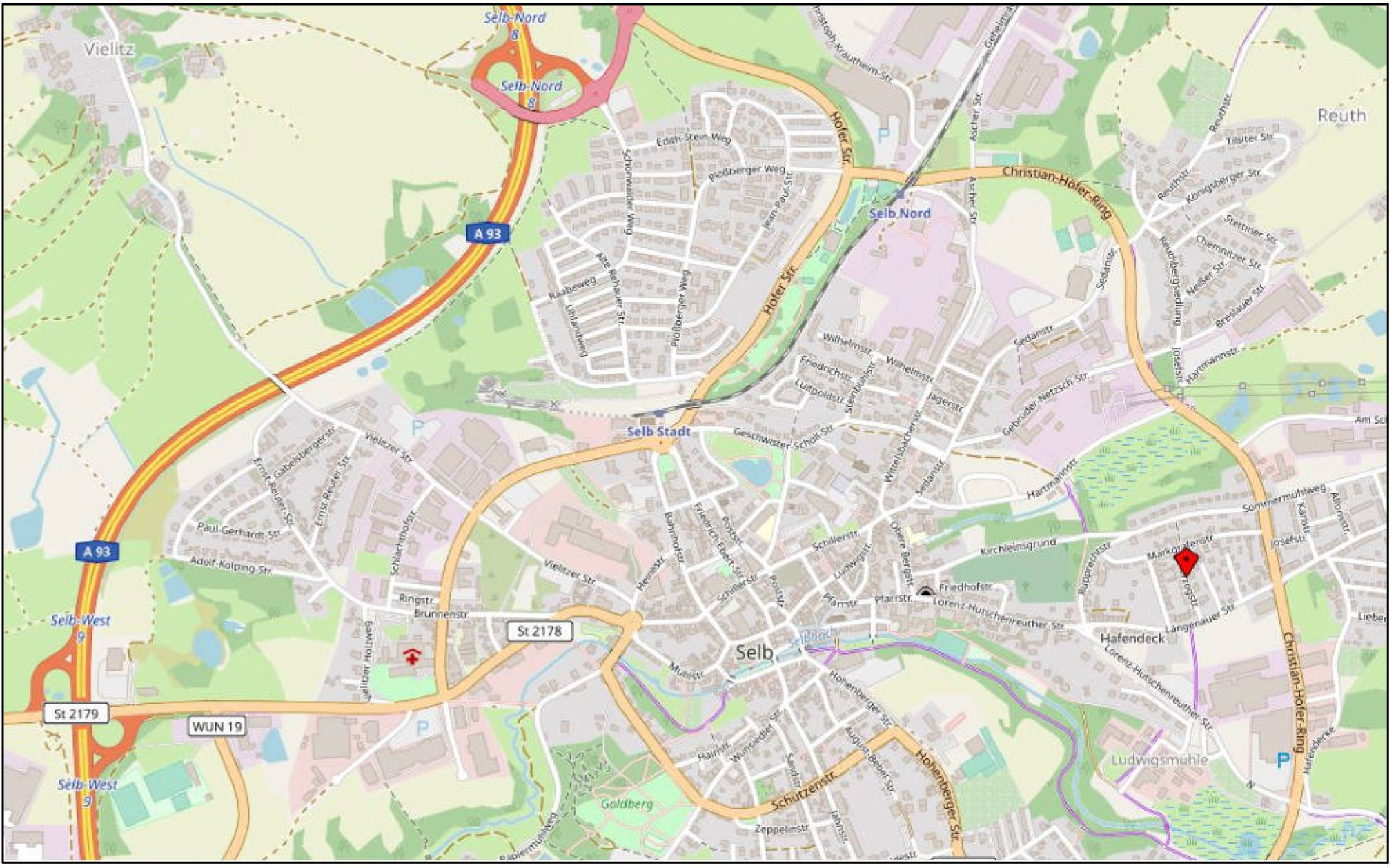 Wohnung im 2. Obergeschoß samt Kellerraum und Bodenkammer; in Herzogstraße 19, 95100 Selb - Bild 3