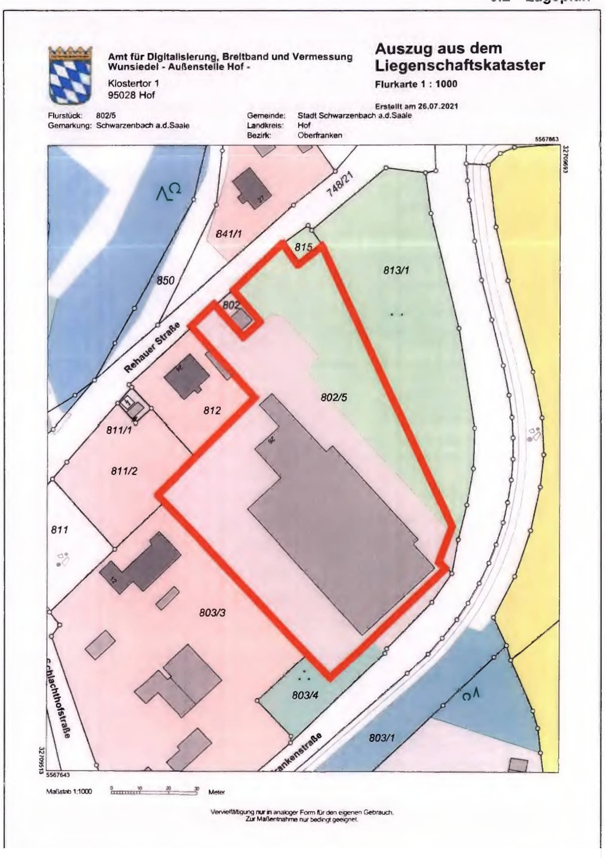 Gewerbehallen und Betreiberwohnung in Rehauer Straße 26, 95126 Schwarzenbach a. d. Saale