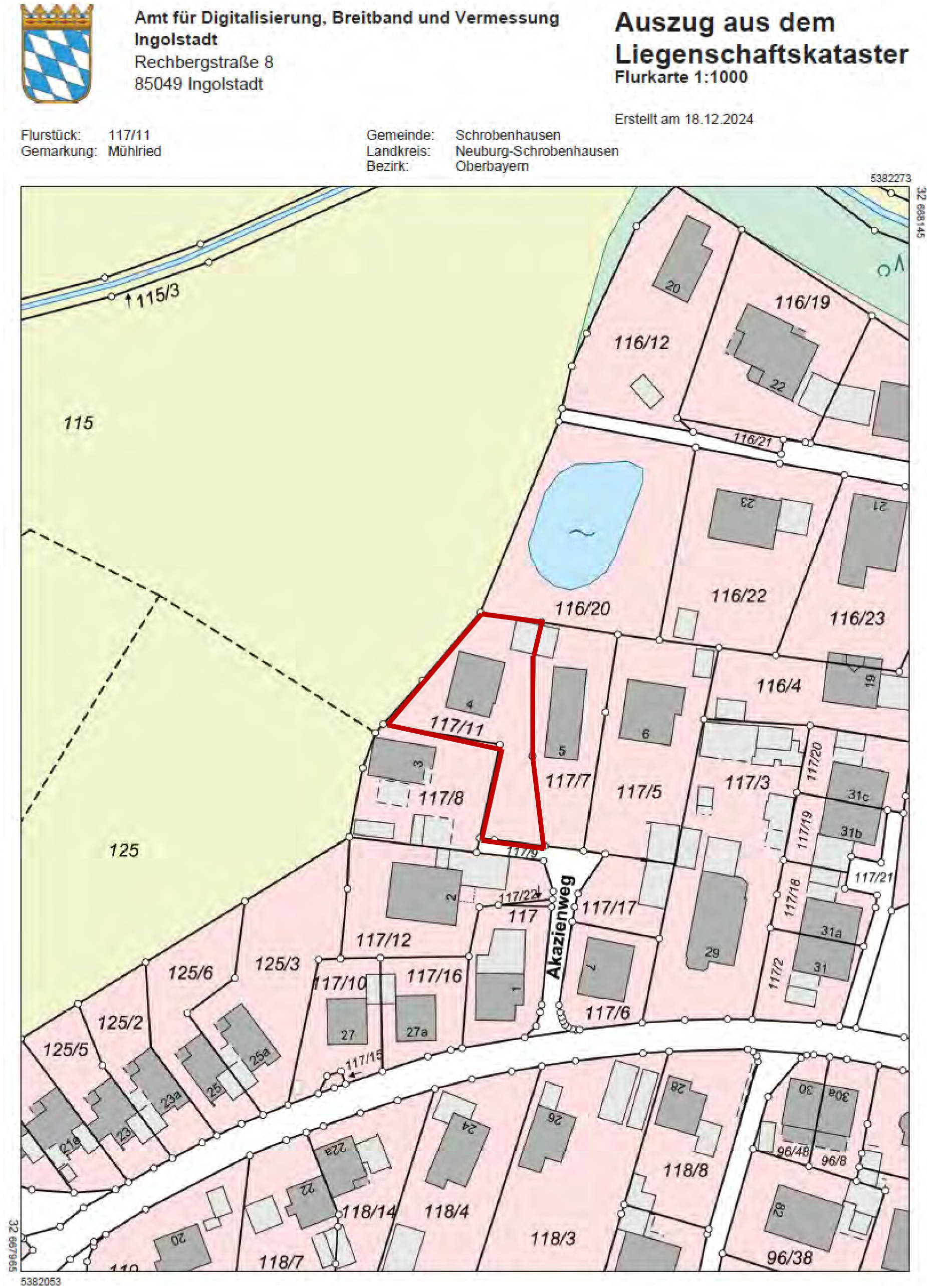 bayern K 0069/2024 Akazienweg 4, 86529 Schrobenhausen, Mühlried 27