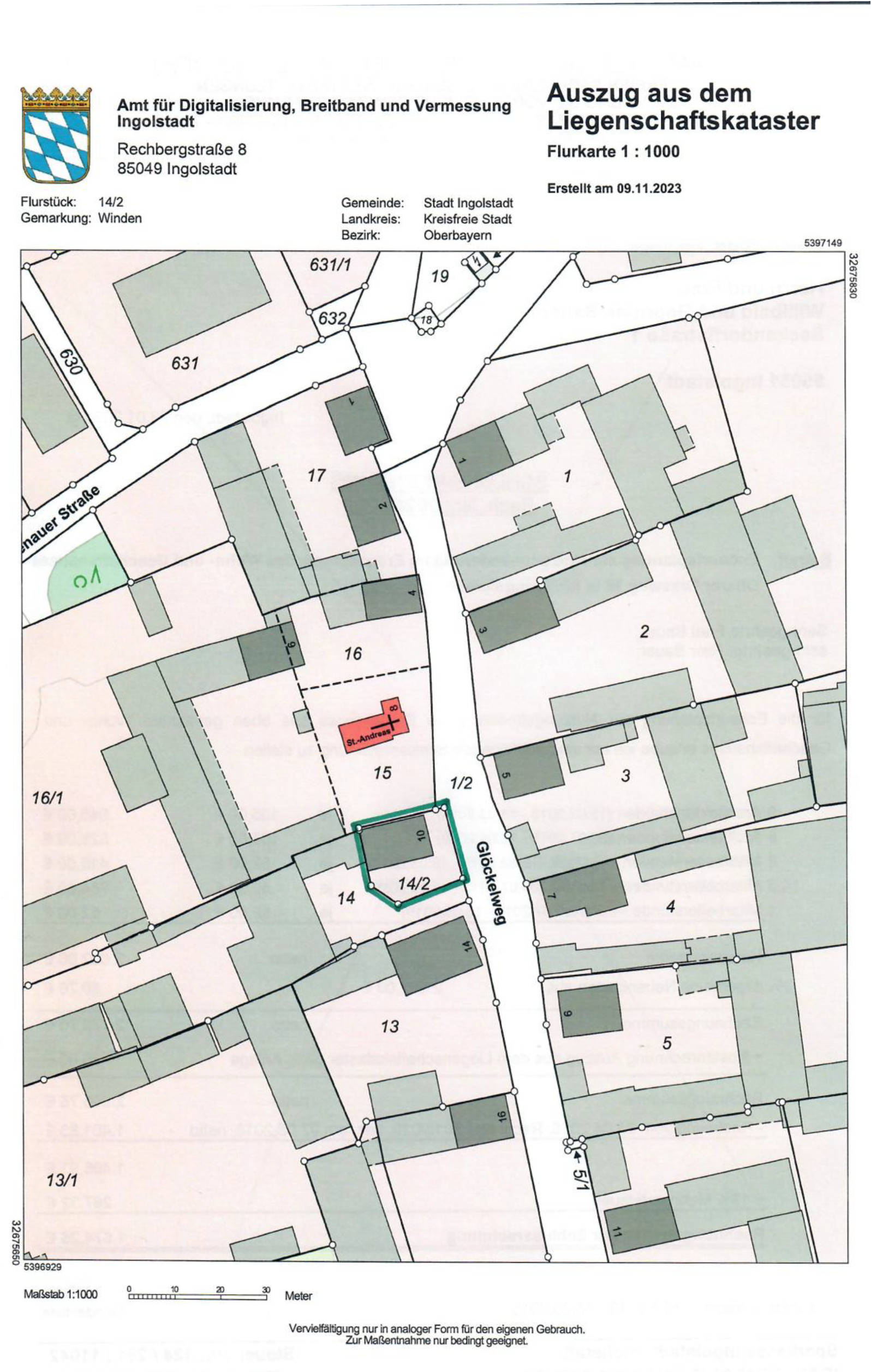 bayern K0082-2023 Glöckelweg 10, 85051 Ingolstadt