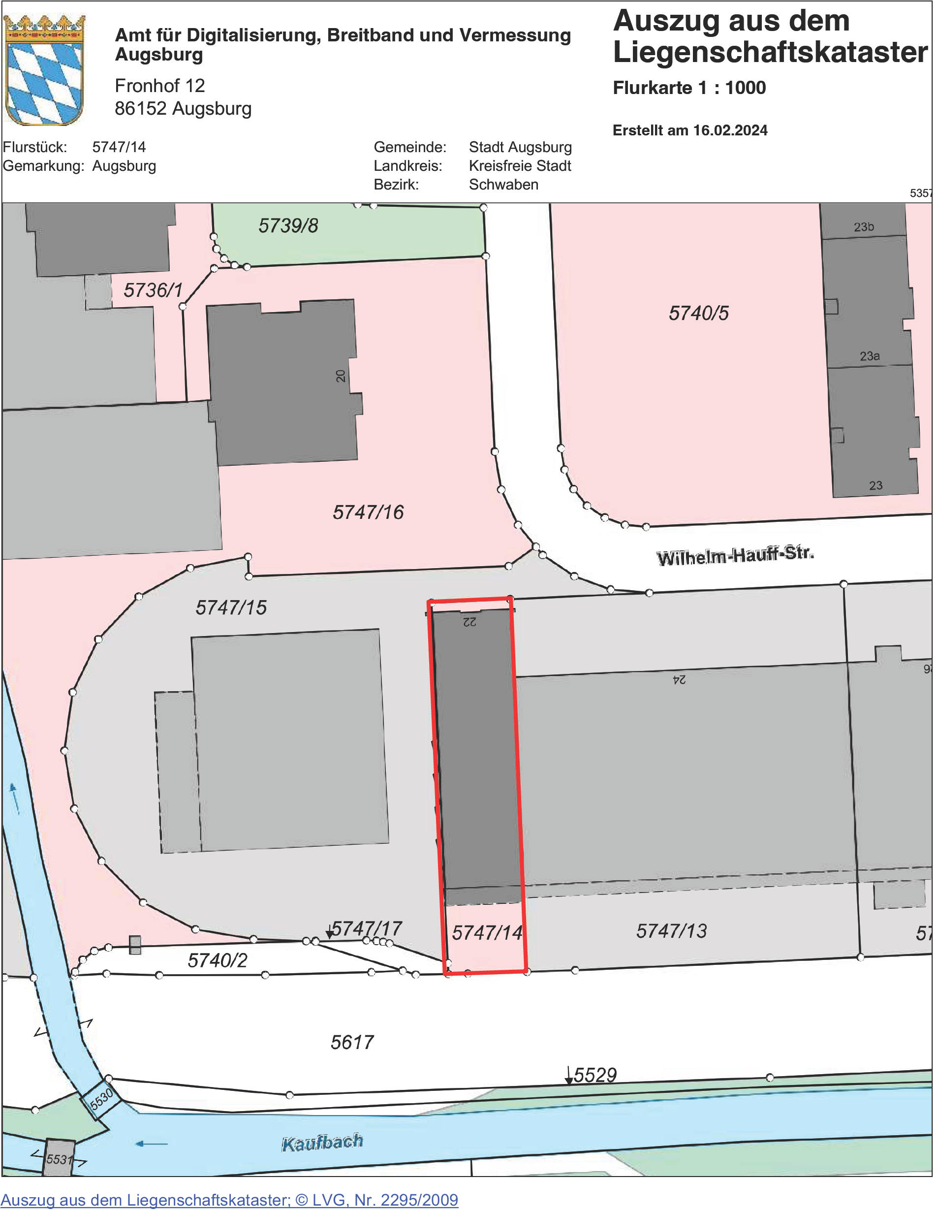 Eigentumswohnung (1 bis 2 Zimmer) in Wilhelm-Hauff-Straße  22, 86161 Augsburg - Bild 4