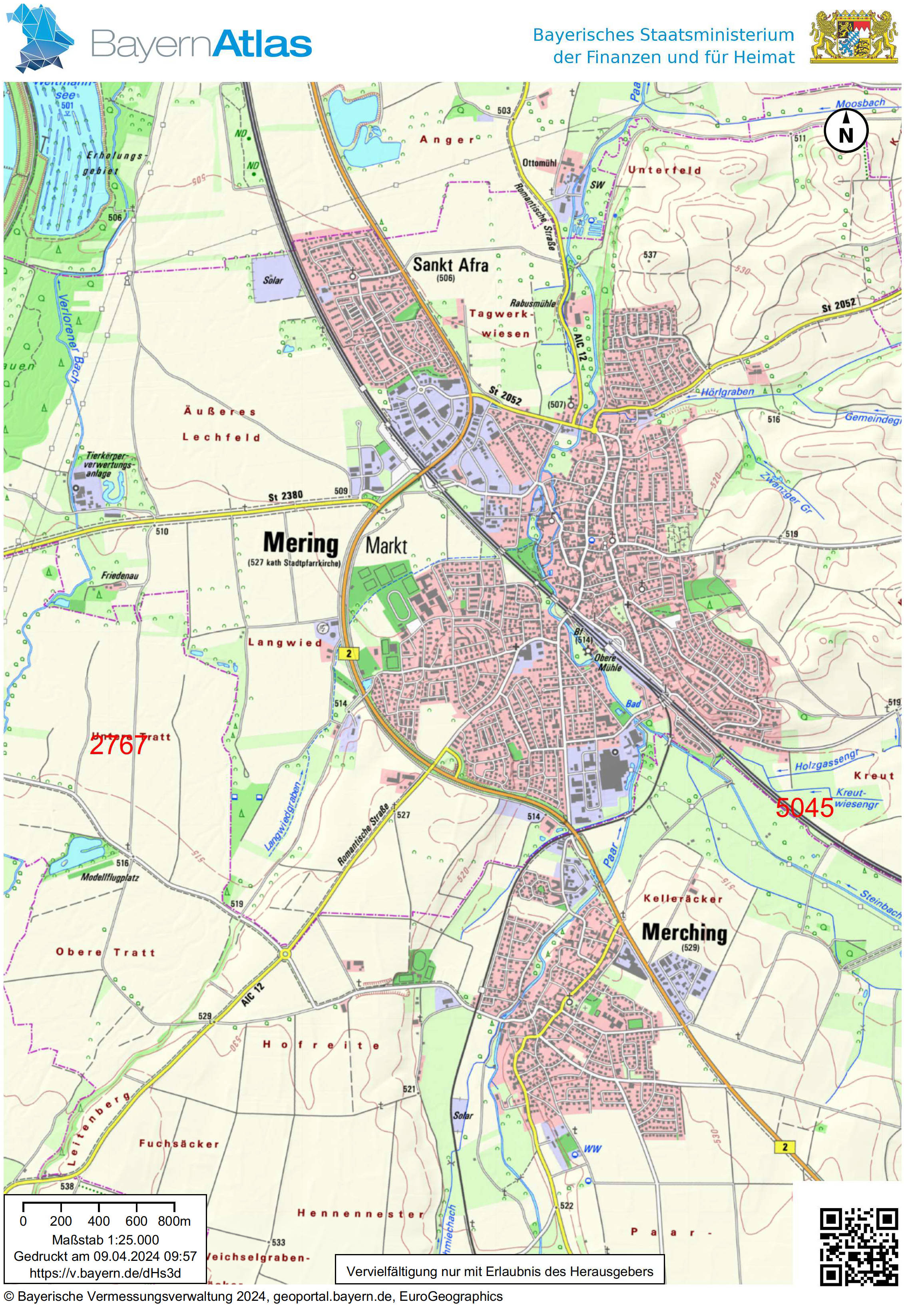 bayern K0112-2023 Flst. 5045 Gemarkund Mering , 00000 Kreut 8