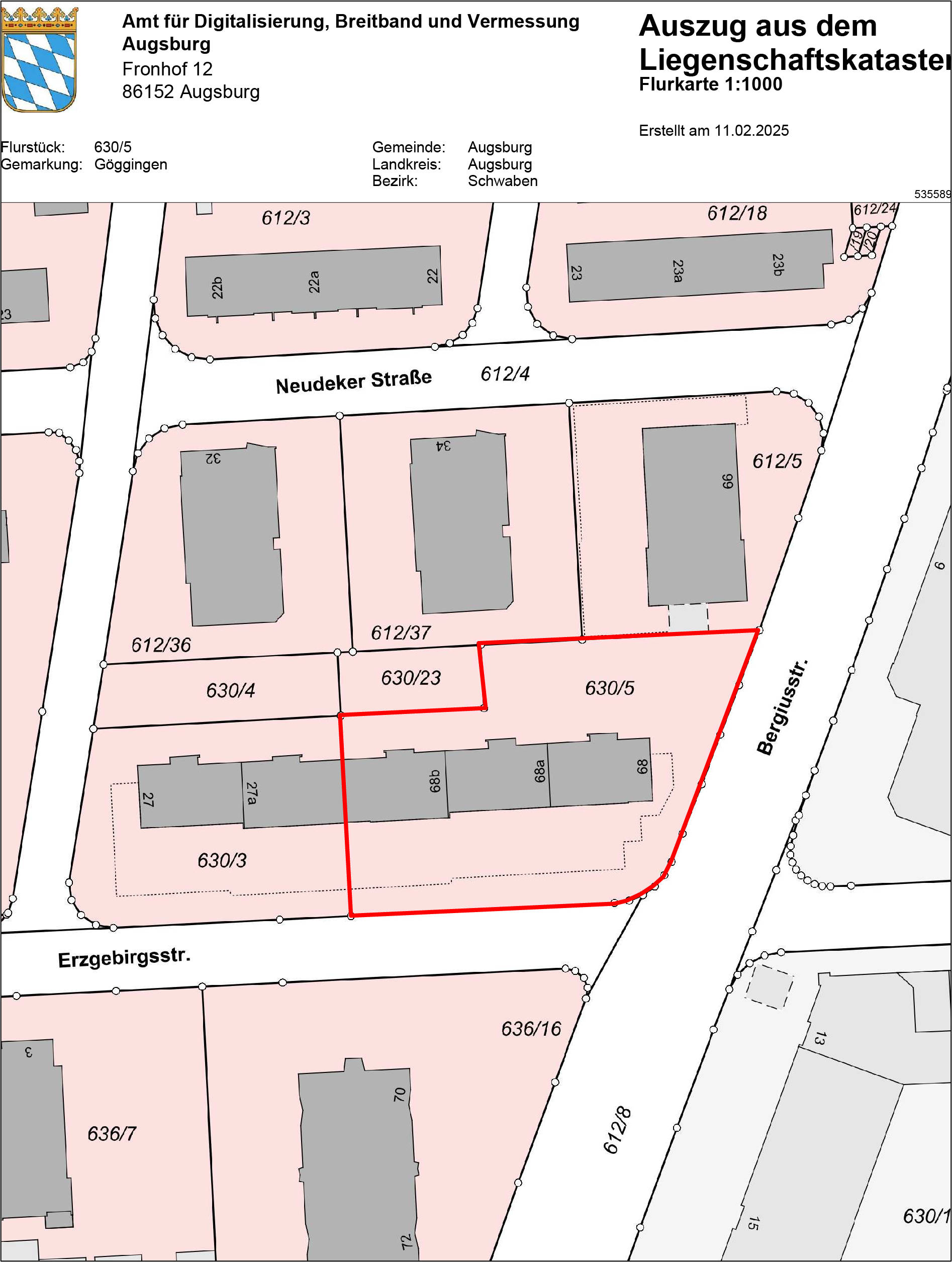 bayern K 0145/2024 Bergiusstraße 68, 86199 Augsburg, Göggingen 13