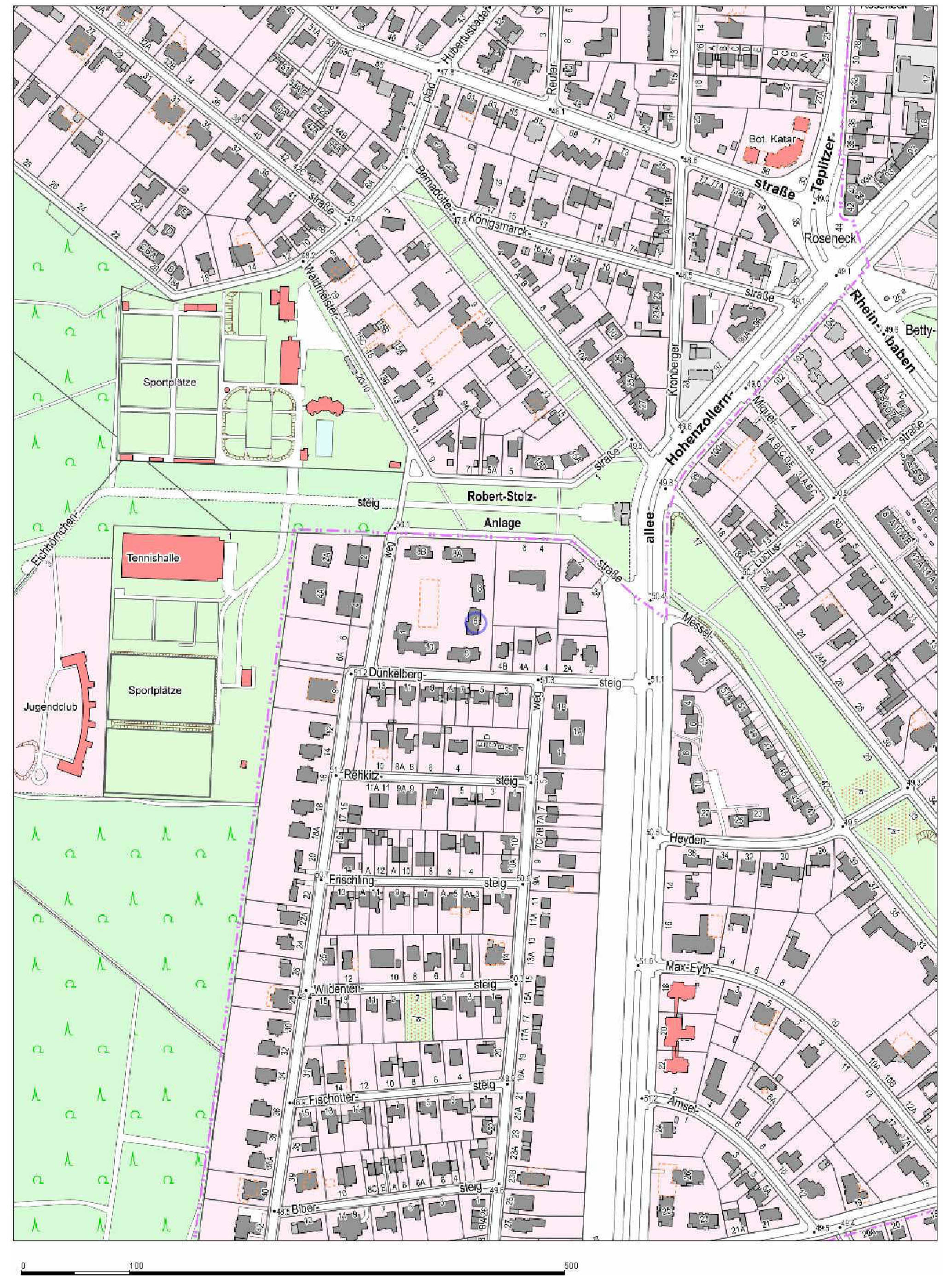 berlin 0070 K 0023/2025 Goldfinkweg 1, Dünkelbergsteig 6/10, Waldmeisterstraße 8, 8A, 8B, 14195 Berlin 9