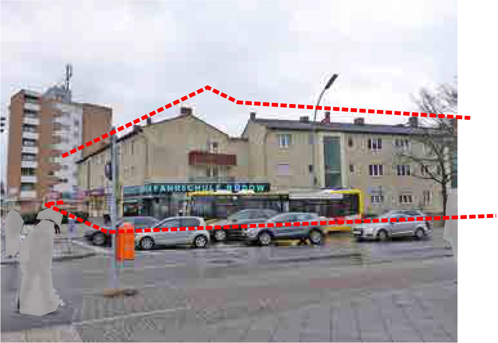 Wohn-/Geschäftshaus, Kfz-Stellplatz, ei- bis dreigeschossiges Mietwohn- und Geschäftshaus in Waßmannsdorfer Chaussee 1, Groß-Ziethener Chaussee 7/9, Neuköllner Str. 352/356, Neuköllner Straße 346/350, 12355 Berlin, Rudow - Bild 3