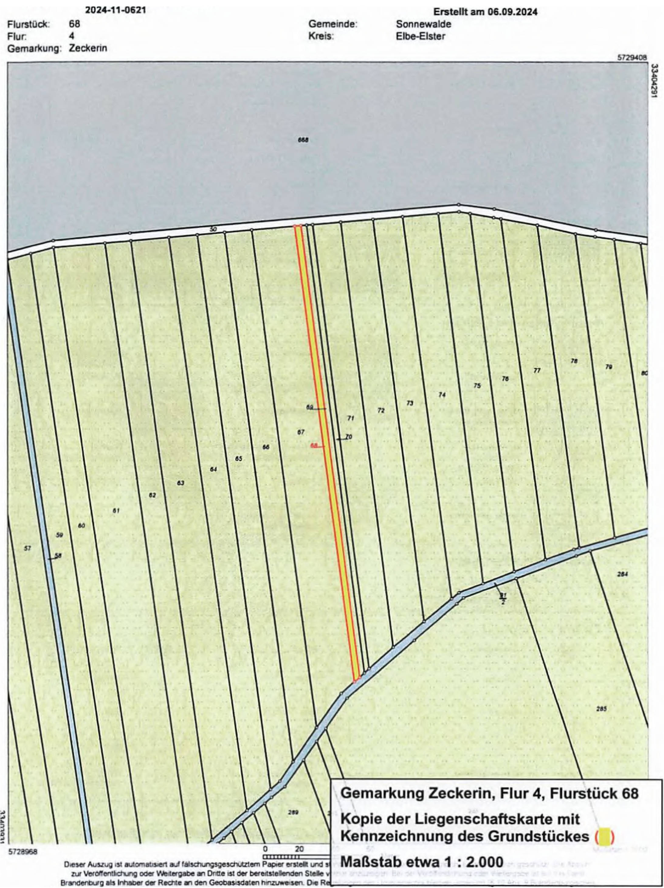 brandenburg 15 K 46/24 , 03249 Sonnewalde OT Zeckerin 8
