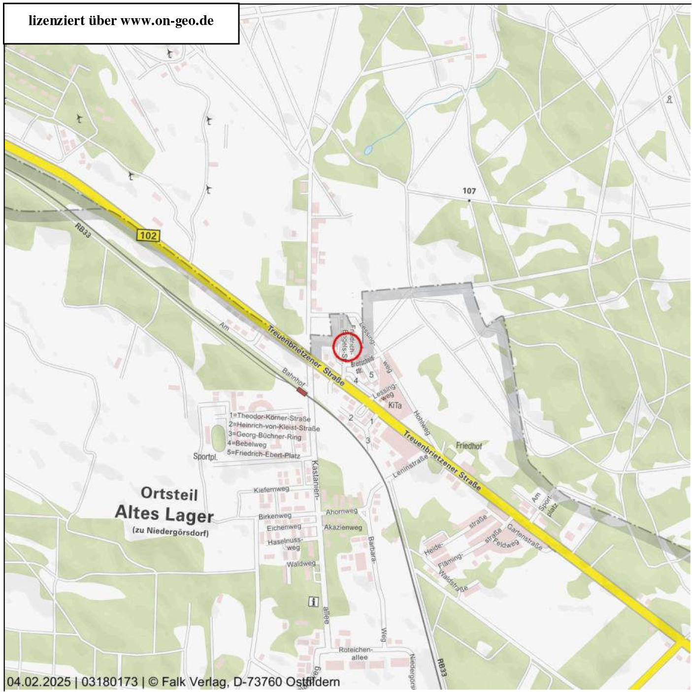 brandenburg 17 K 86/24 Breitscheidstraße 4, 14913 Niedergörsdorf OT Altes Lager 17