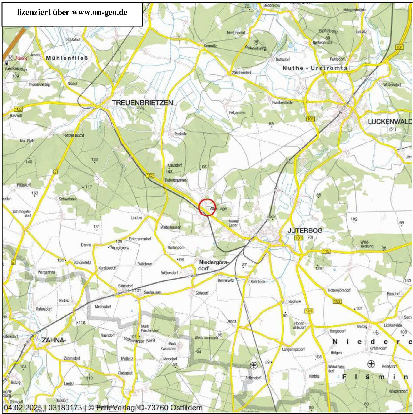 brandenburg 17 K 86/24 Breitscheidstraße 4, 14913 Niedergörsdorf OT Altes Lager 16