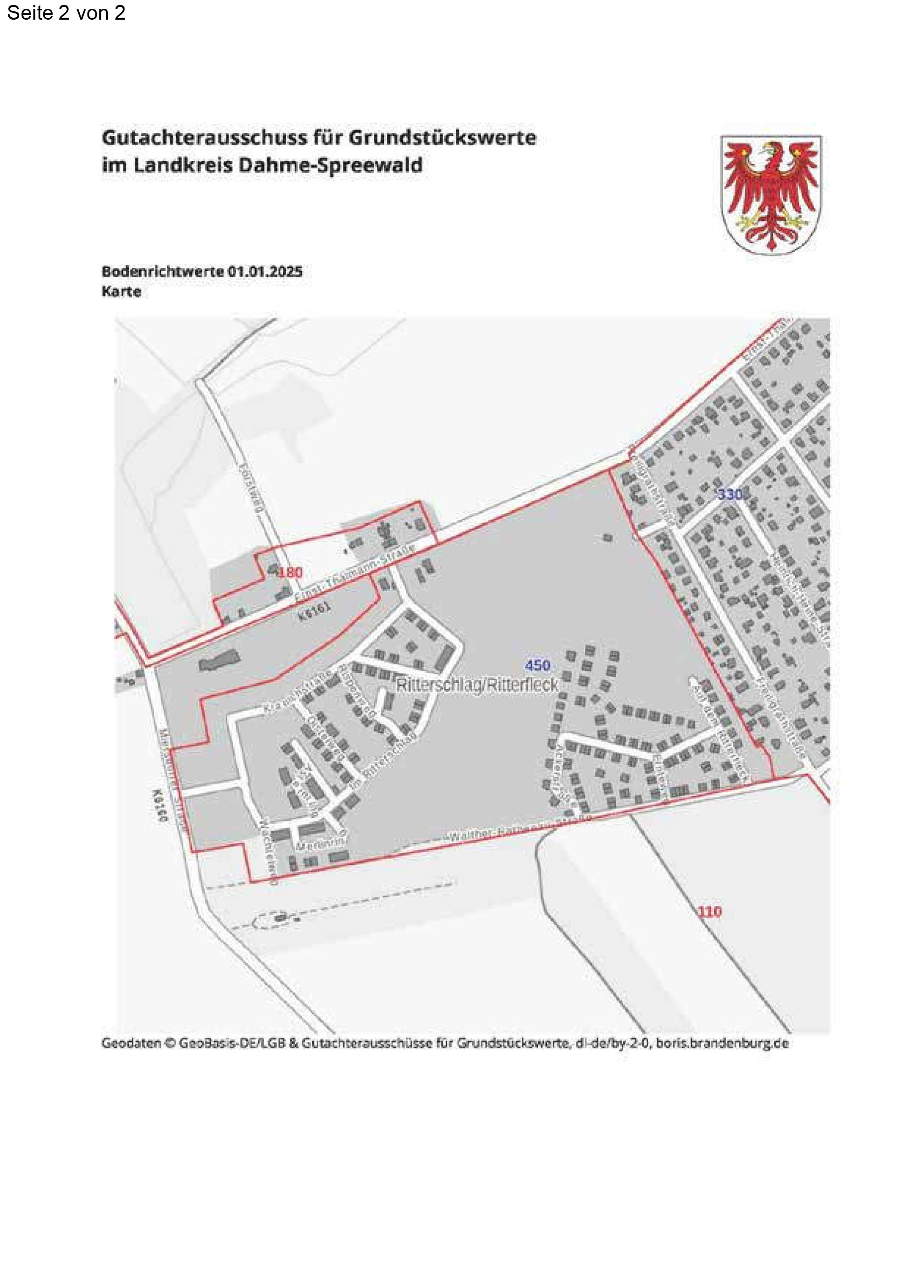 brandenburg 0008 K 0021/2025 Kamillenweg, Milanstraße (ohne Hausnummer), 15732 Schulzendorf 21