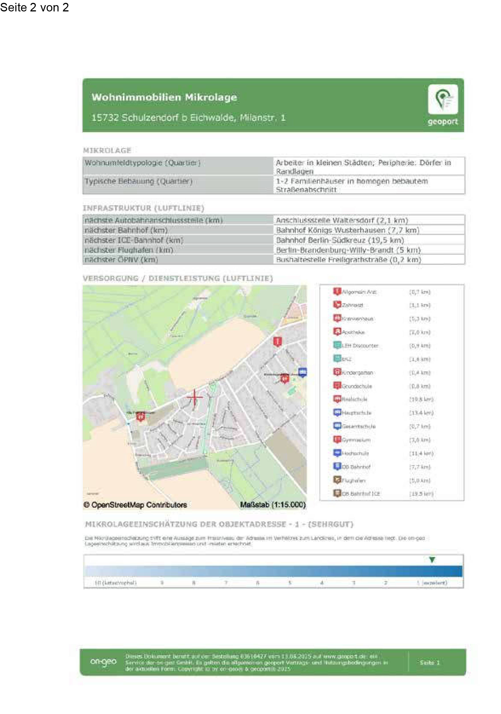 brandenburg 0008 K 0021/2025 Kamillenweg, Milanstraße (ohne Hausnummer), 15732 Schulzendorf 15