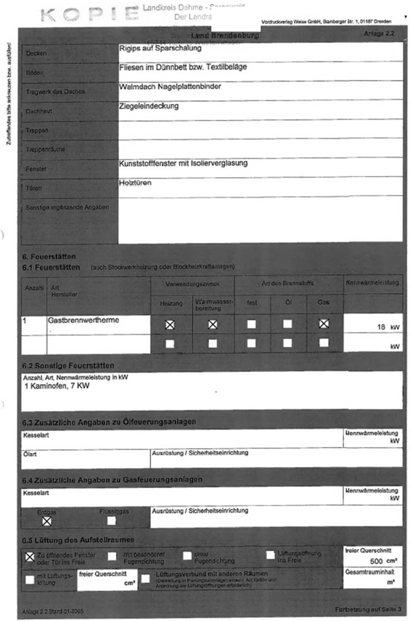 brandenburg 8 K 45/24 Rankenheimer Straße 55, 15746 Groß Köris 19