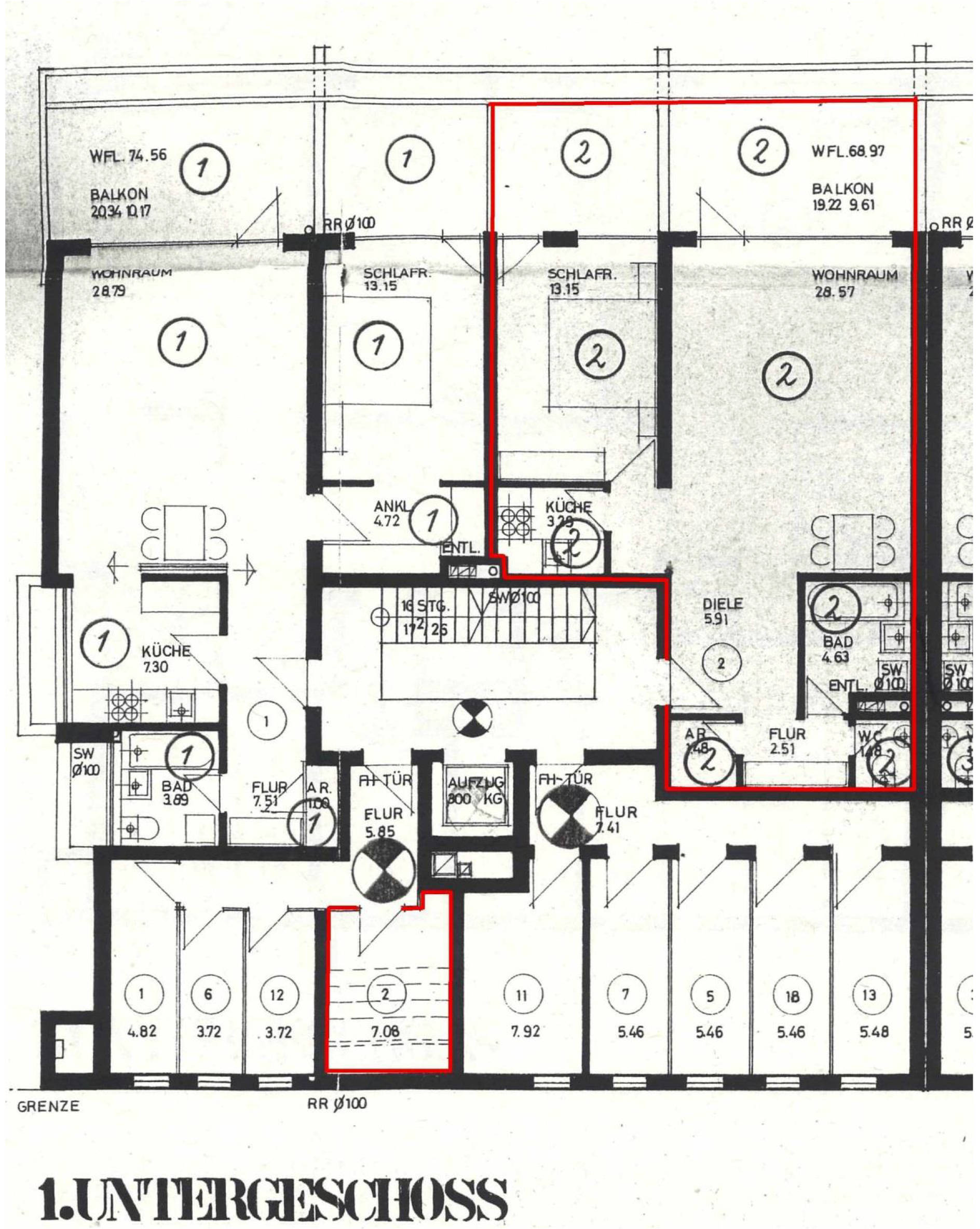Eigentumswohnung (1 bis 2 Zimmer) in Bremerhavener Heerstraße  36D,E, 28717 Bremen, Burgdamm - Bild 3