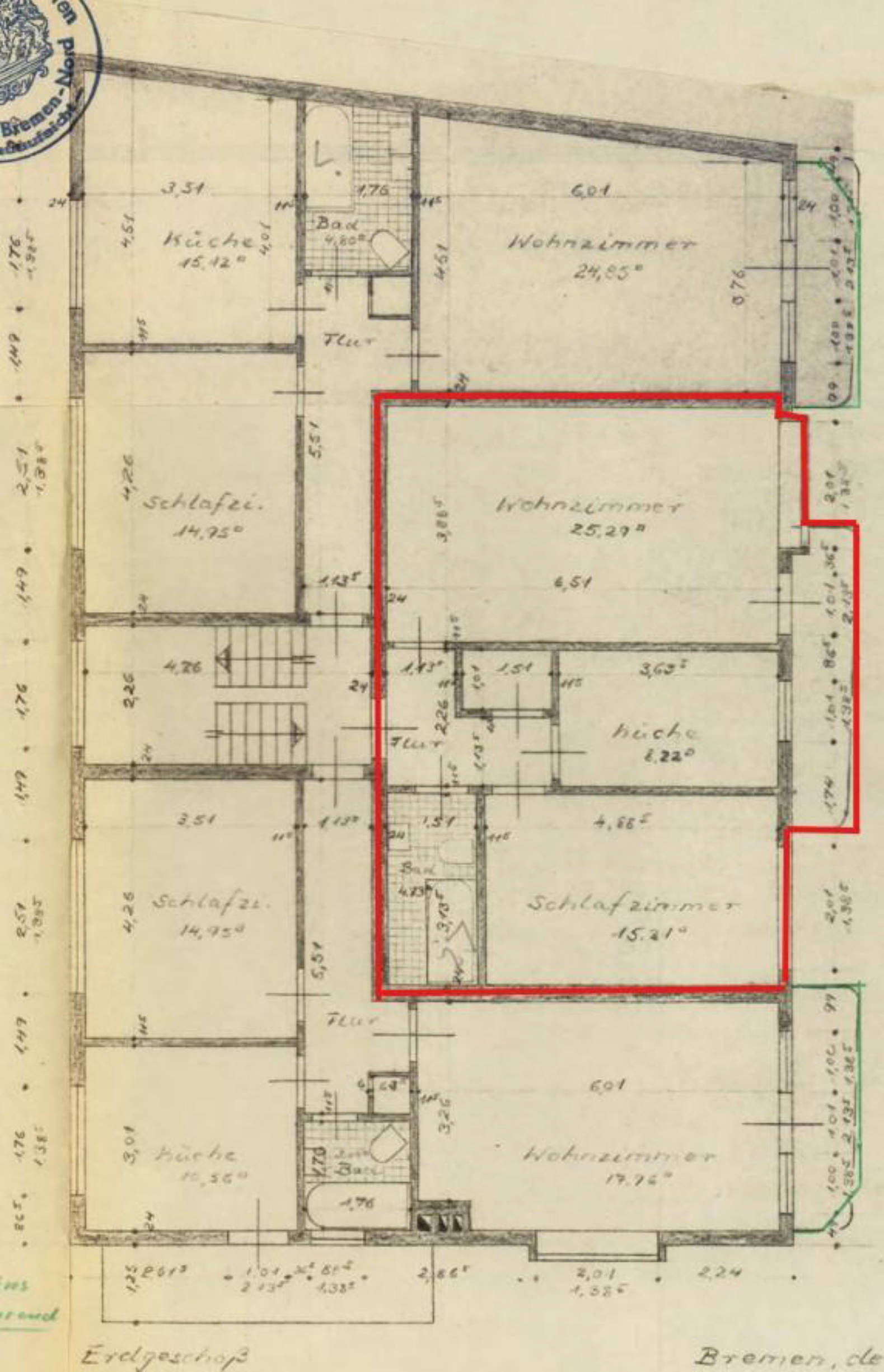 Eigentumswohnung (1 bis 2 Zimmer) in Dillener Str.  86, 28777 Bremen, Rönnebeck - Bild 4