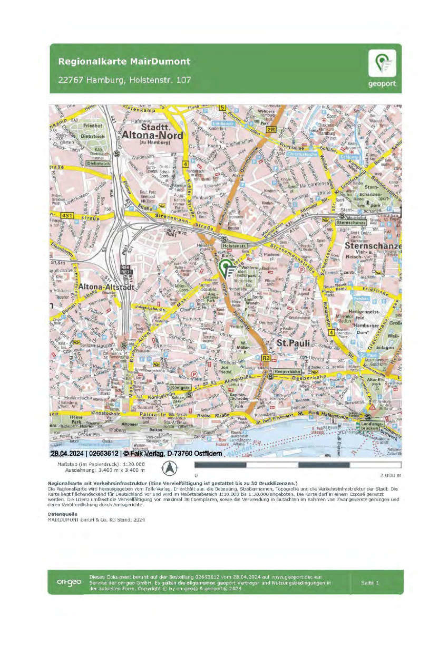hamburg 323 K 27/23 Holstenstraße 107, 22767 Hamburg 18