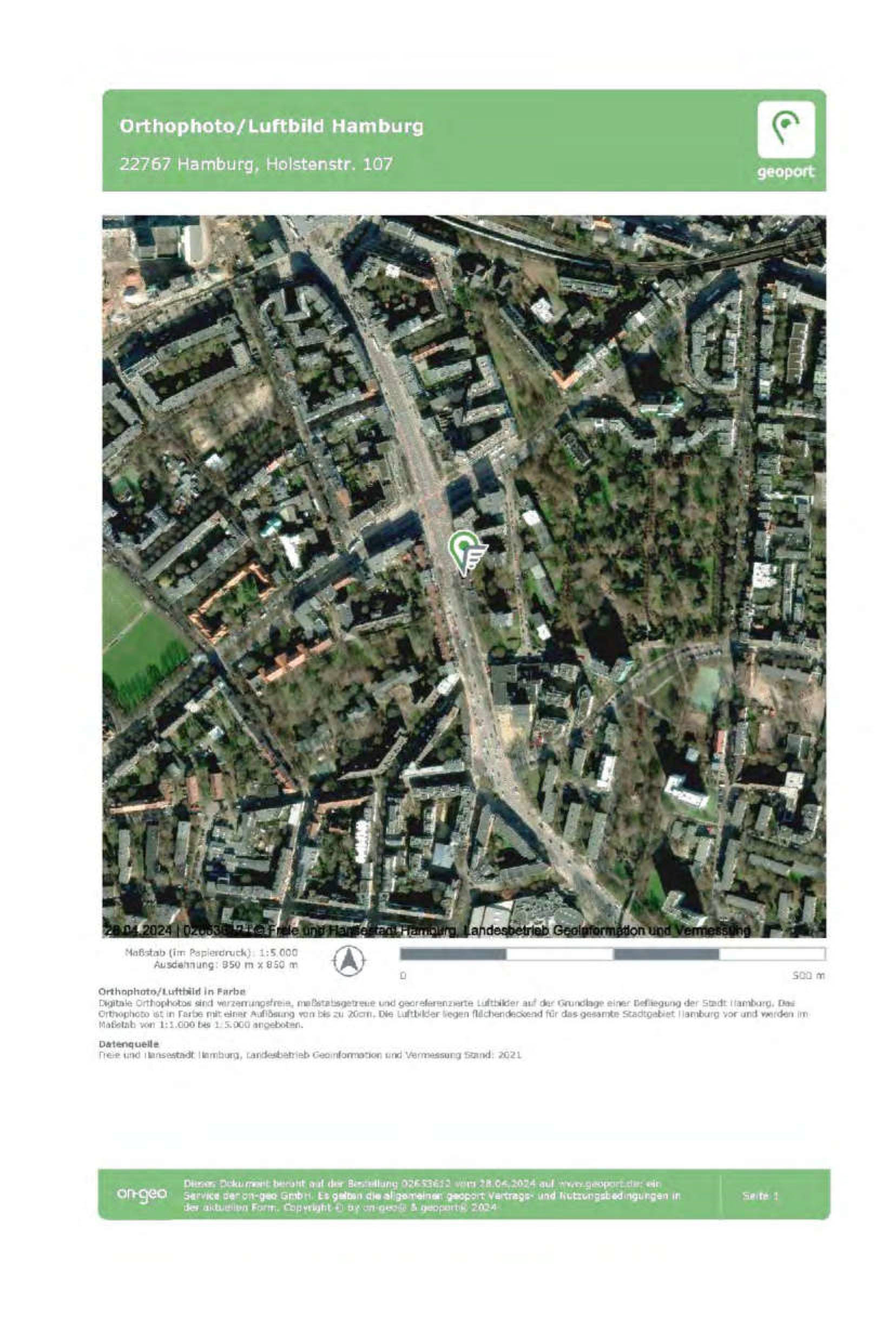 hamburg 323 K 27/23 Holstenstraße 107, 22767 Hamburg 27