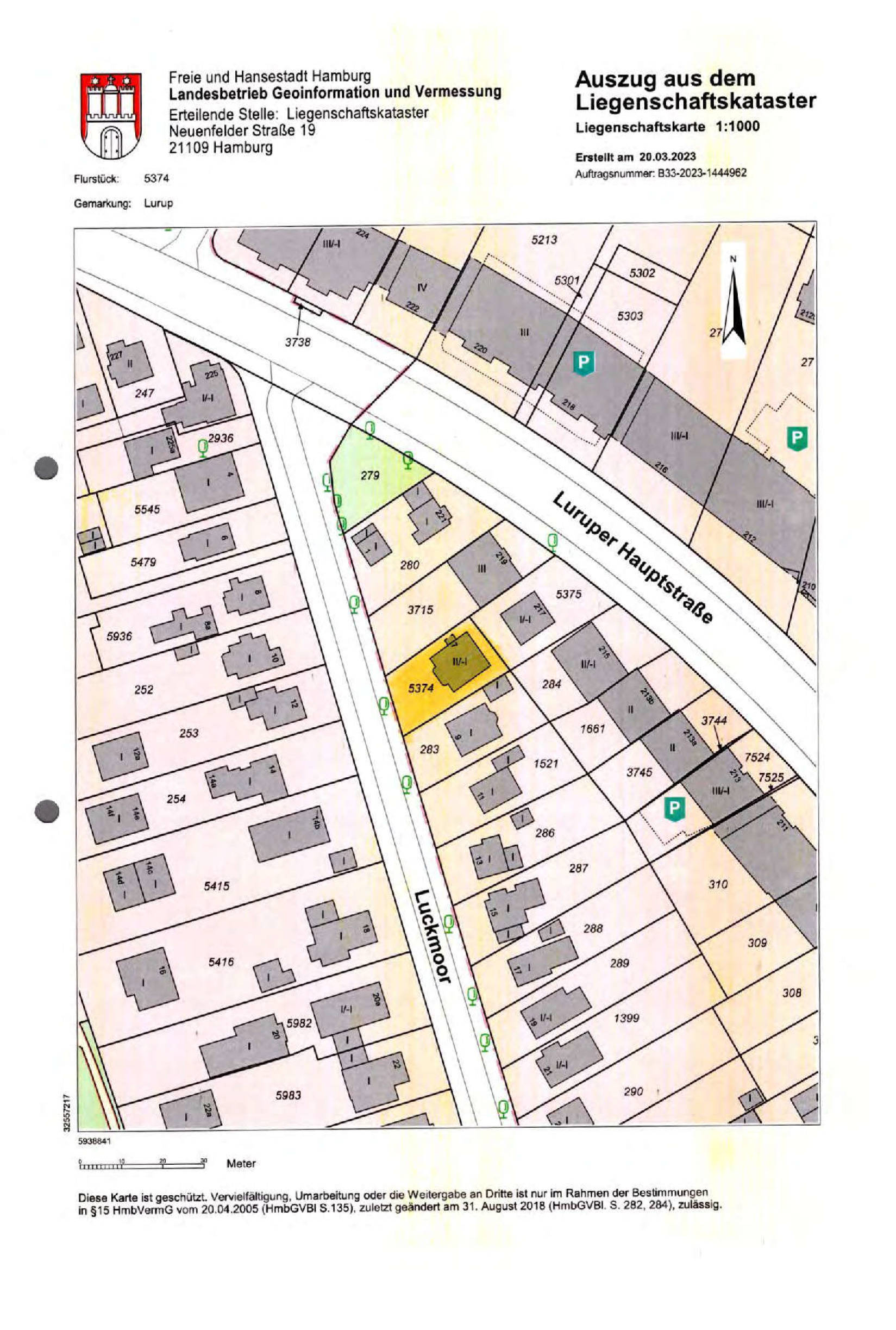 hamburg 323 K 4/22 Luckmoor 7, 22549 Hamburg 36