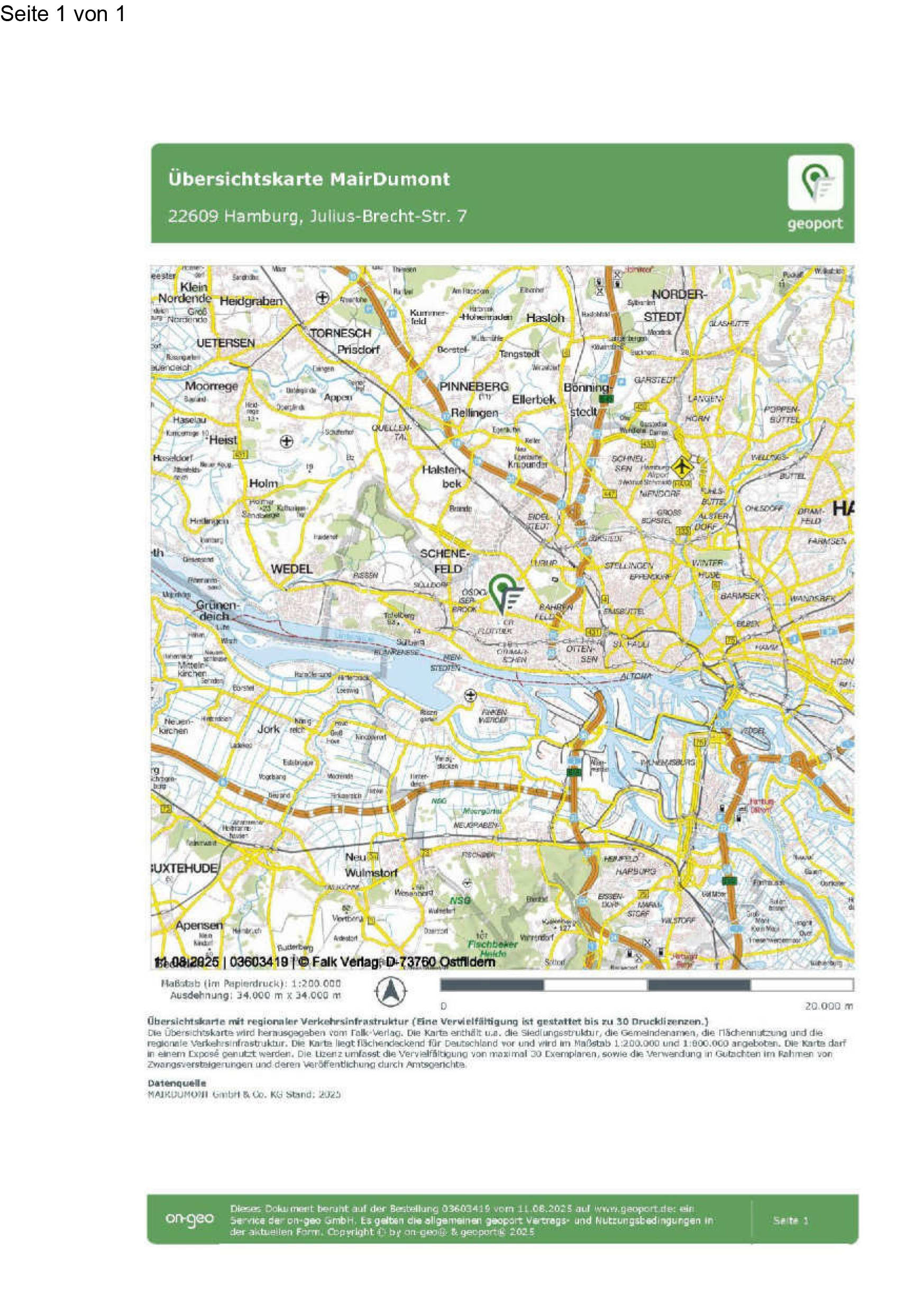 hamburg 541 K 4/25 Julius-Brecht-Straße 7, 22609 Hamburg 29