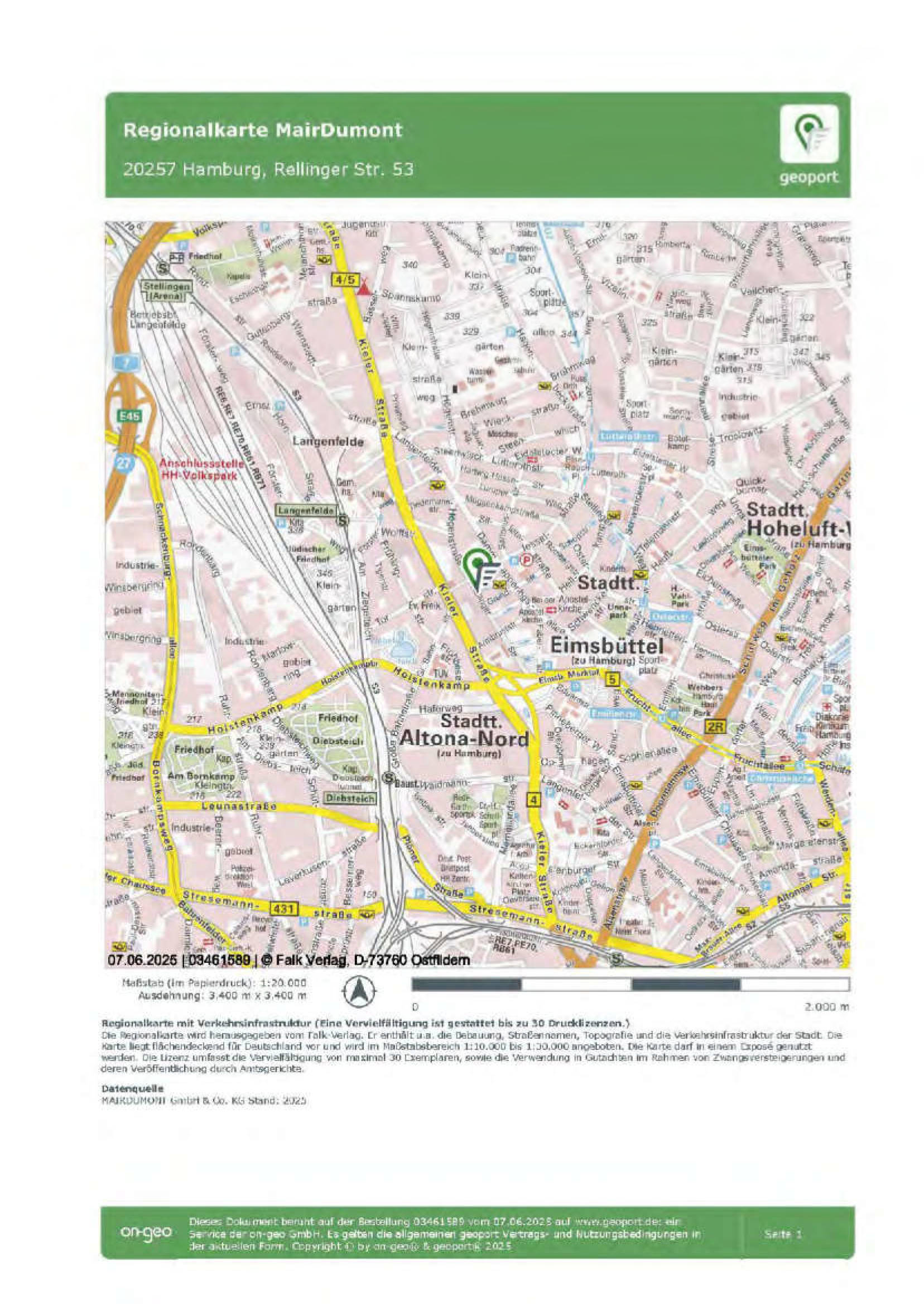 hamburg 71 K 40/24 Rellinger Straße 53, 20257 Hamburg 34