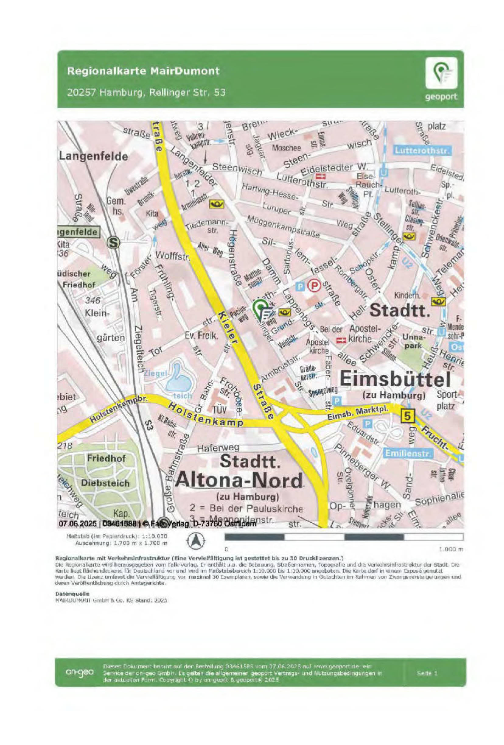 hamburg 71 K 40/24 Rellinger Straße 53, 20257 Hamburg 27