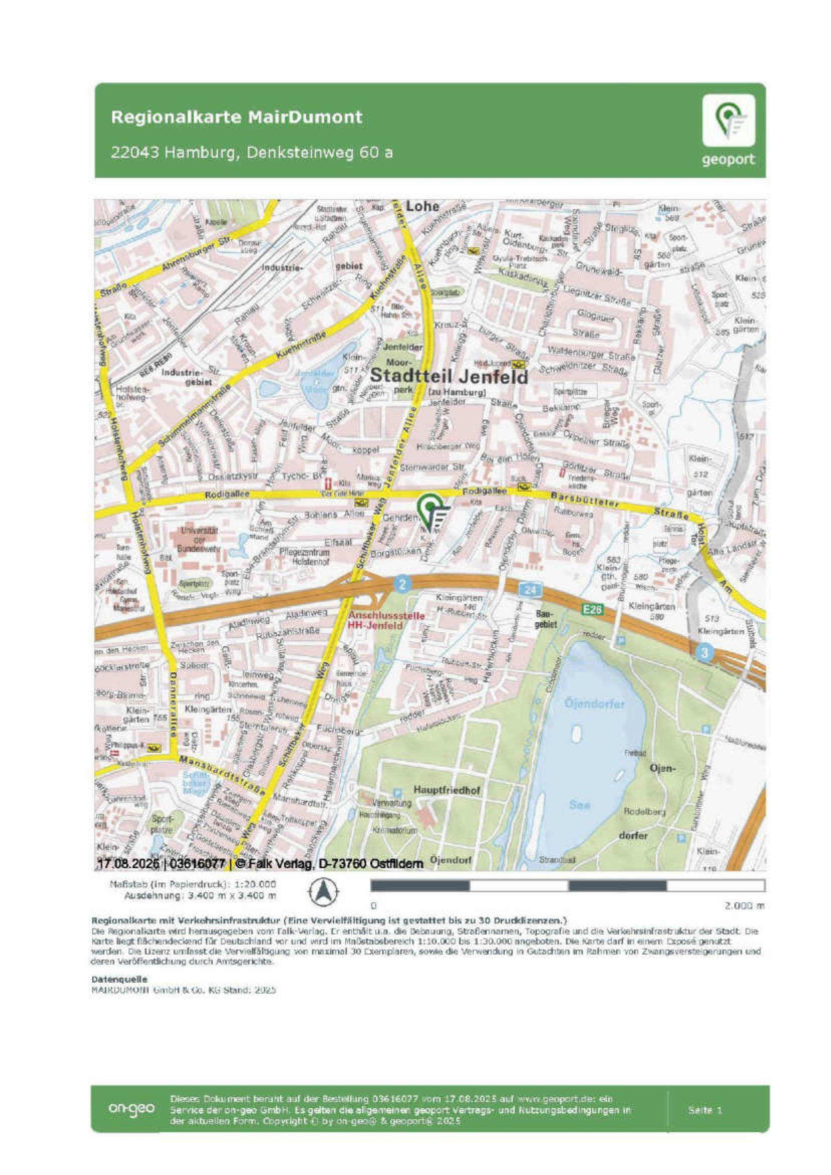 hamburg 717 K 9/25 Denksteinweg 60a, 22043 Hamburg 19