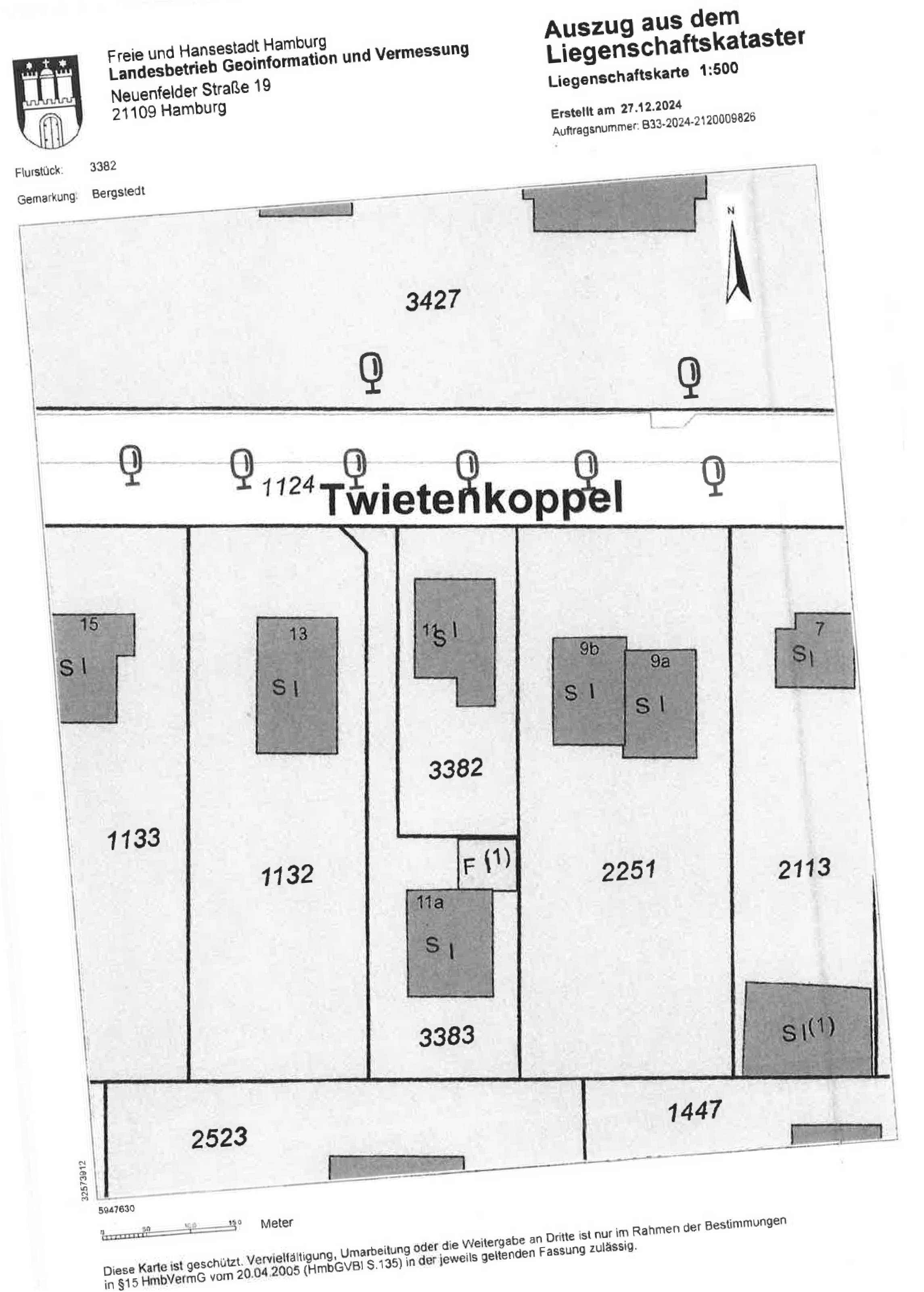 hamburg 802 K 39/24 Twietenkoppel 11, 22359 Hamburg 13