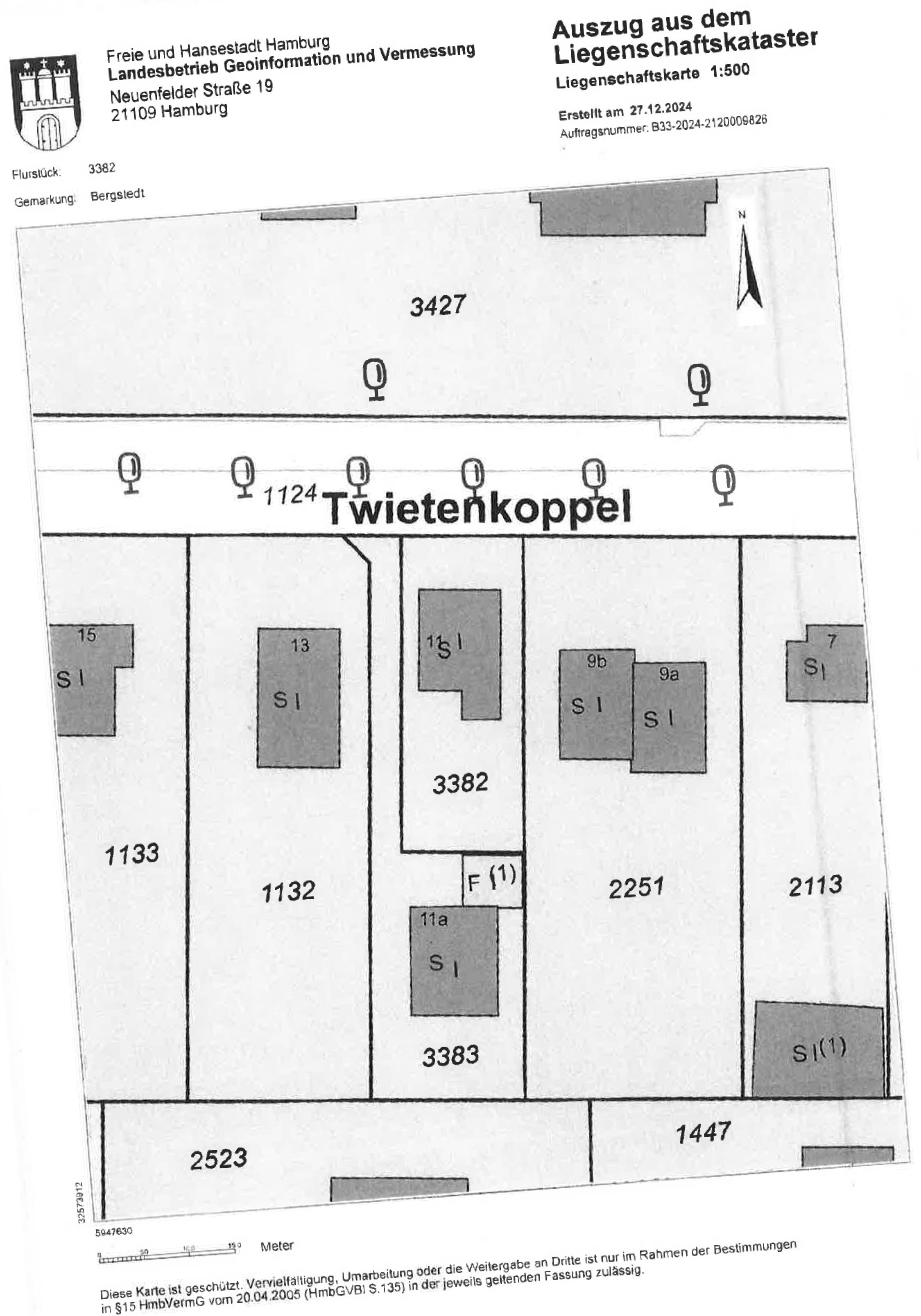 hamburg 802 K 39/24 Twietenkoppel 11, 22359 Hamburg 13