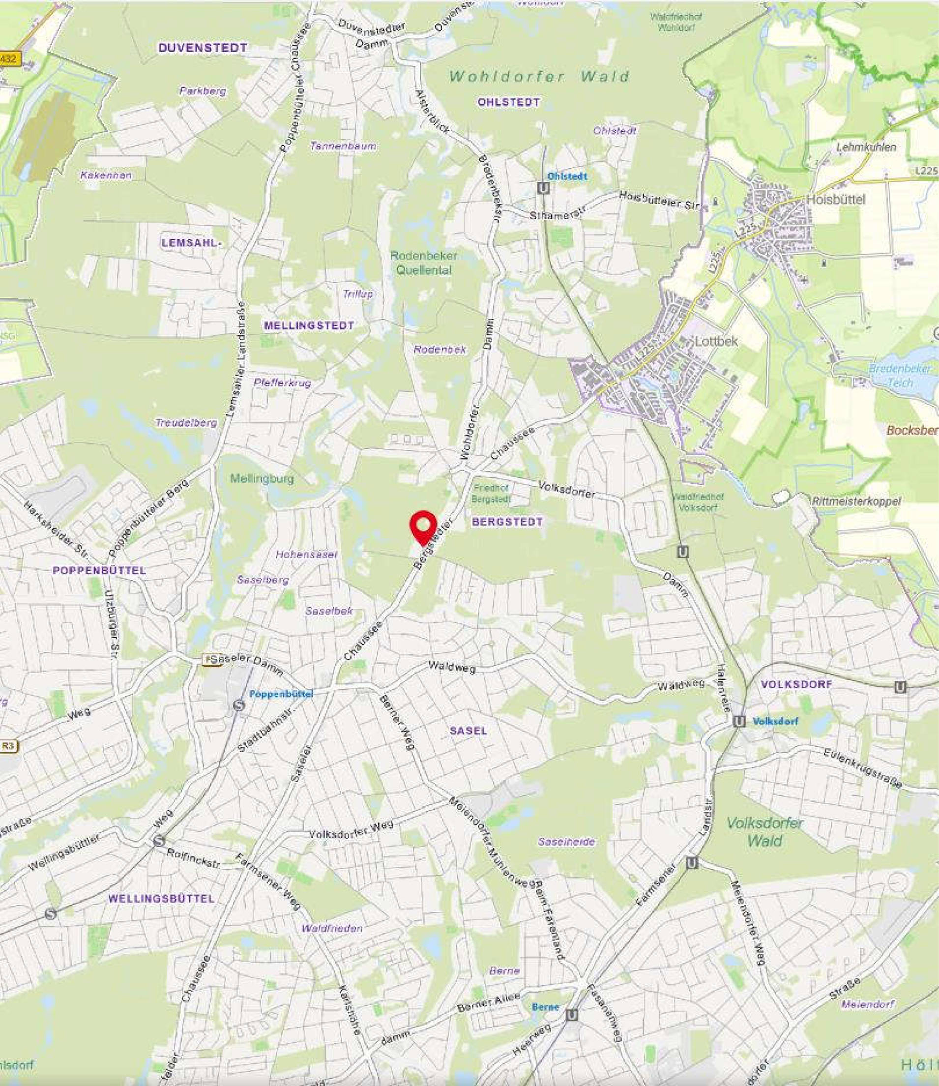 hamburg 802 K 44/23 Bergstedter Chaussee 61, 61a, 22395 Hamburg-Bergstedt 12