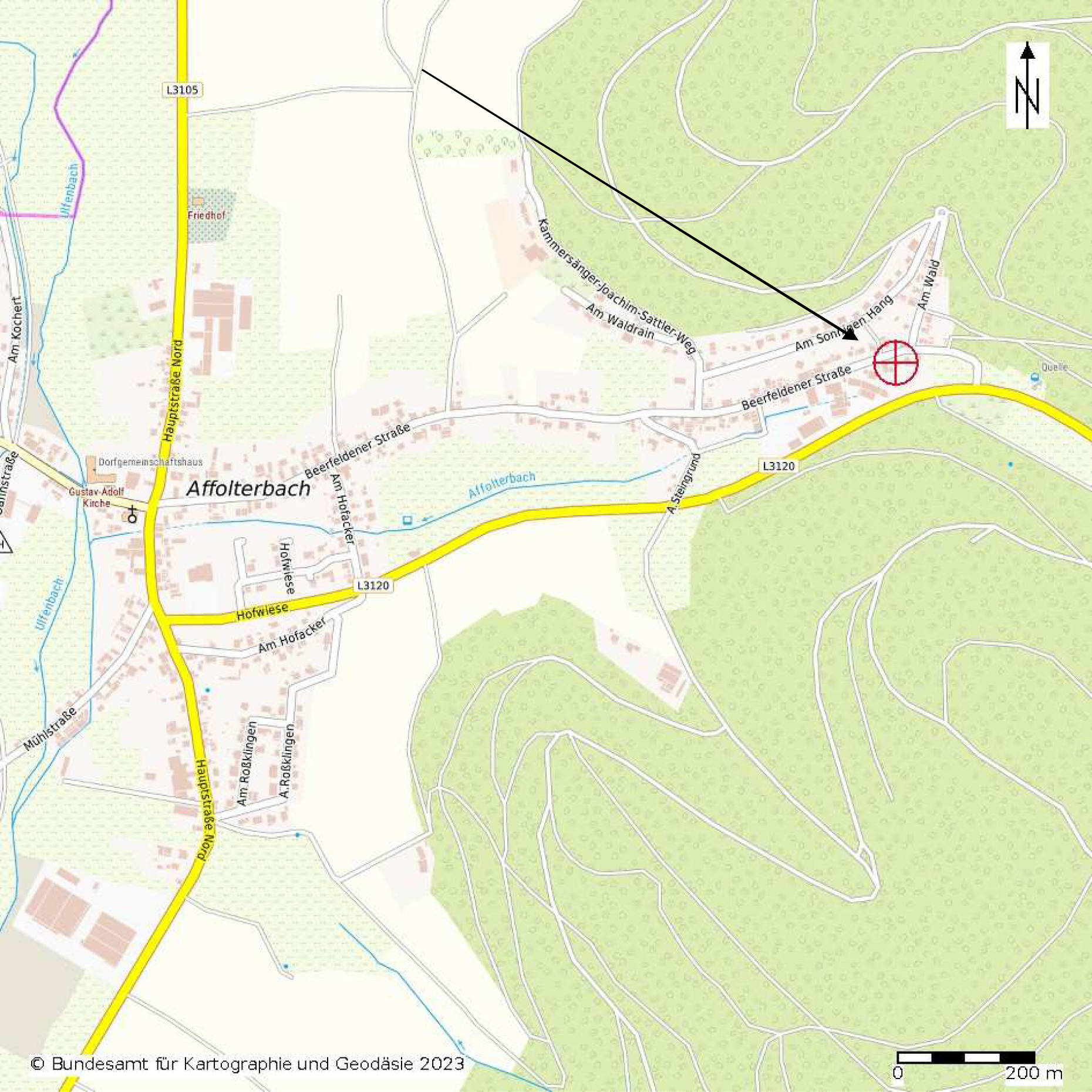 hessen 0003K0002-2023 Beerfeldener Straße 85, 69483 Wald-Michelbach, Affolterbach