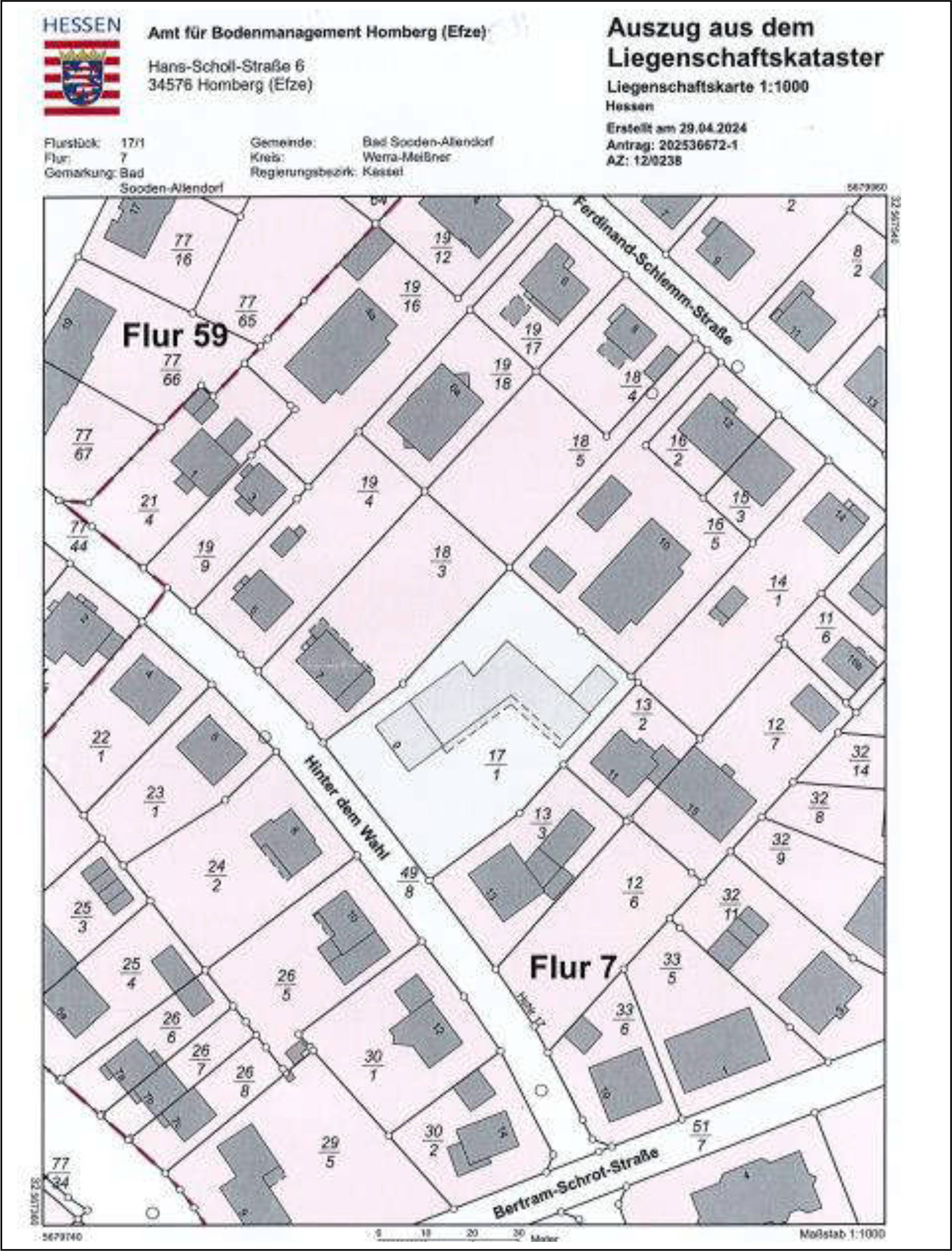 hessen 0003 K 0008/2024 Hinter dem Wahl  9, 37242 Bad Sooden-Allendorf 16