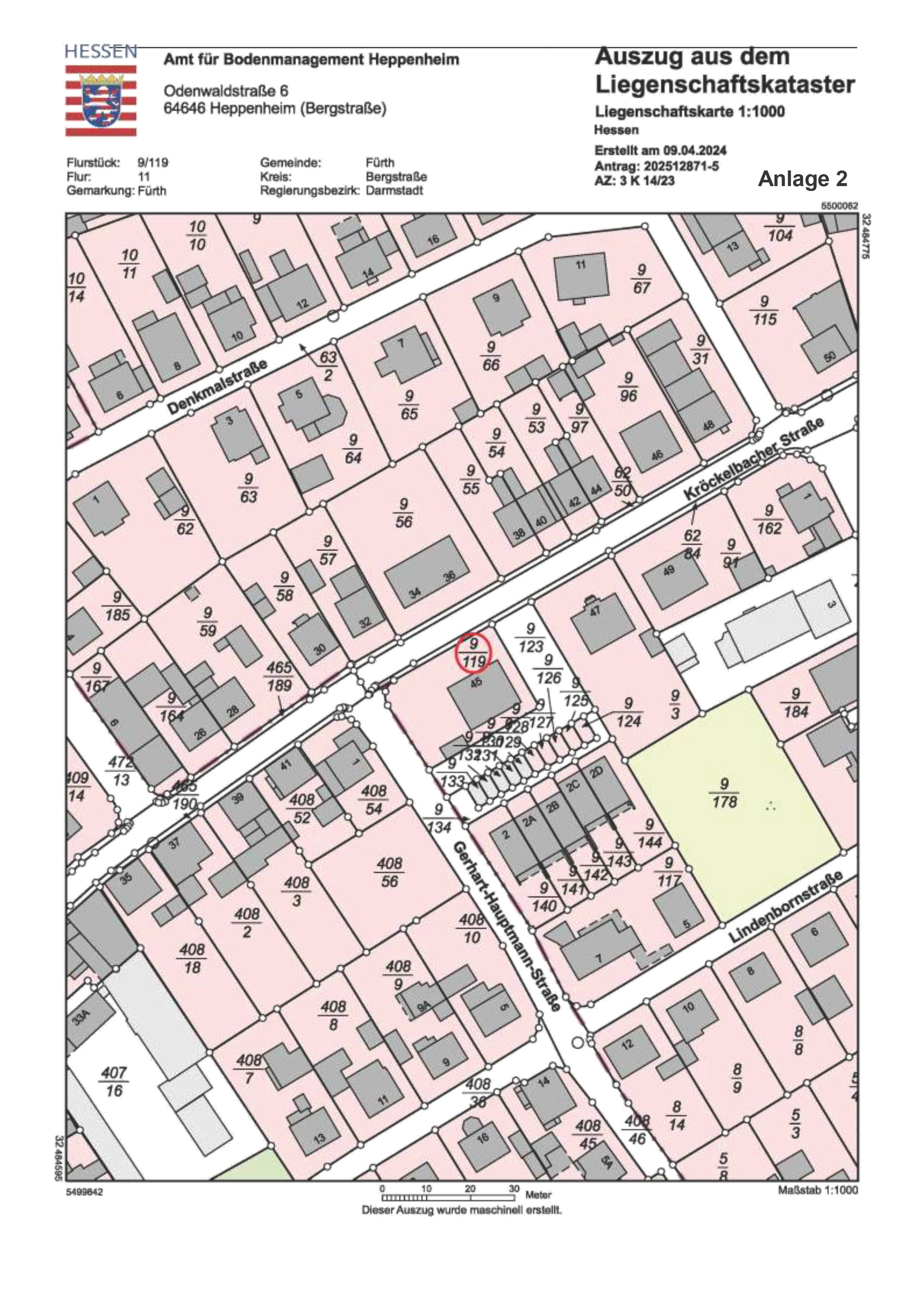 hessen 0003K0014-2023 Kröckelbacher Straße 45, 64658 Fürth 15