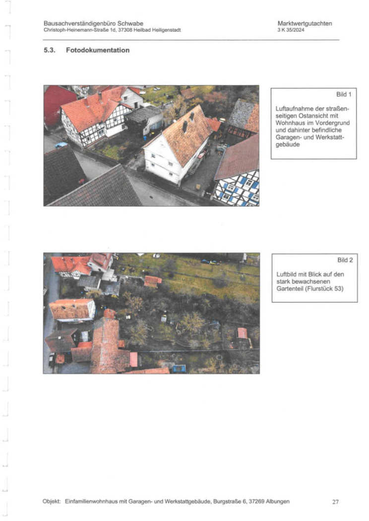 Zweifamilienhaus, Garage, und Werkstattgebäude in Burgstraße 6, 37269 Eschwege, Albungen - Bild 2
