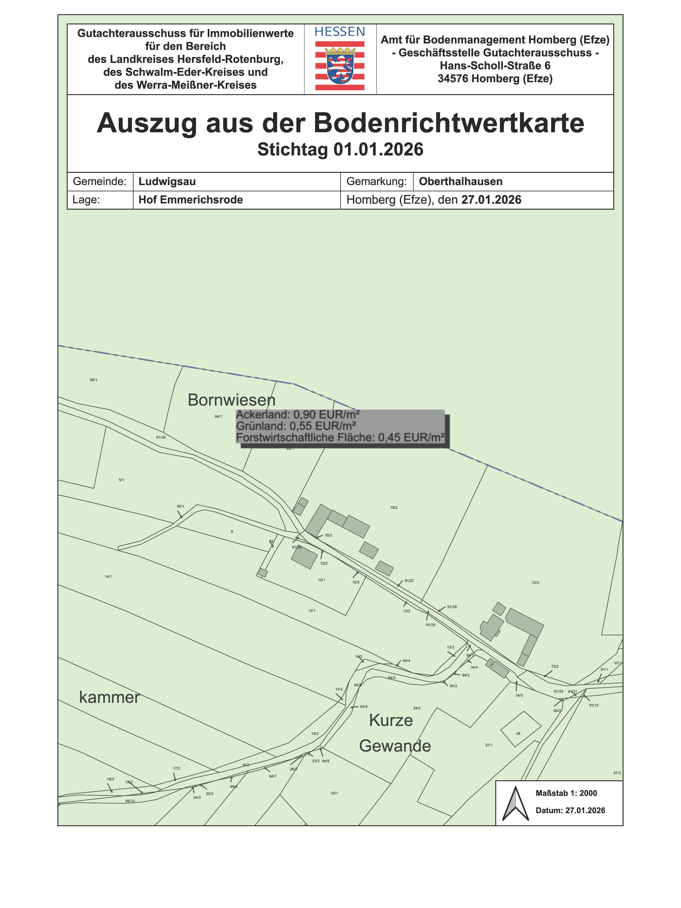 hessen 0004 K 0051/2024 Hof Emmerichsrode 4, 36251 Ludwigsau, Oberthalhausen 29
