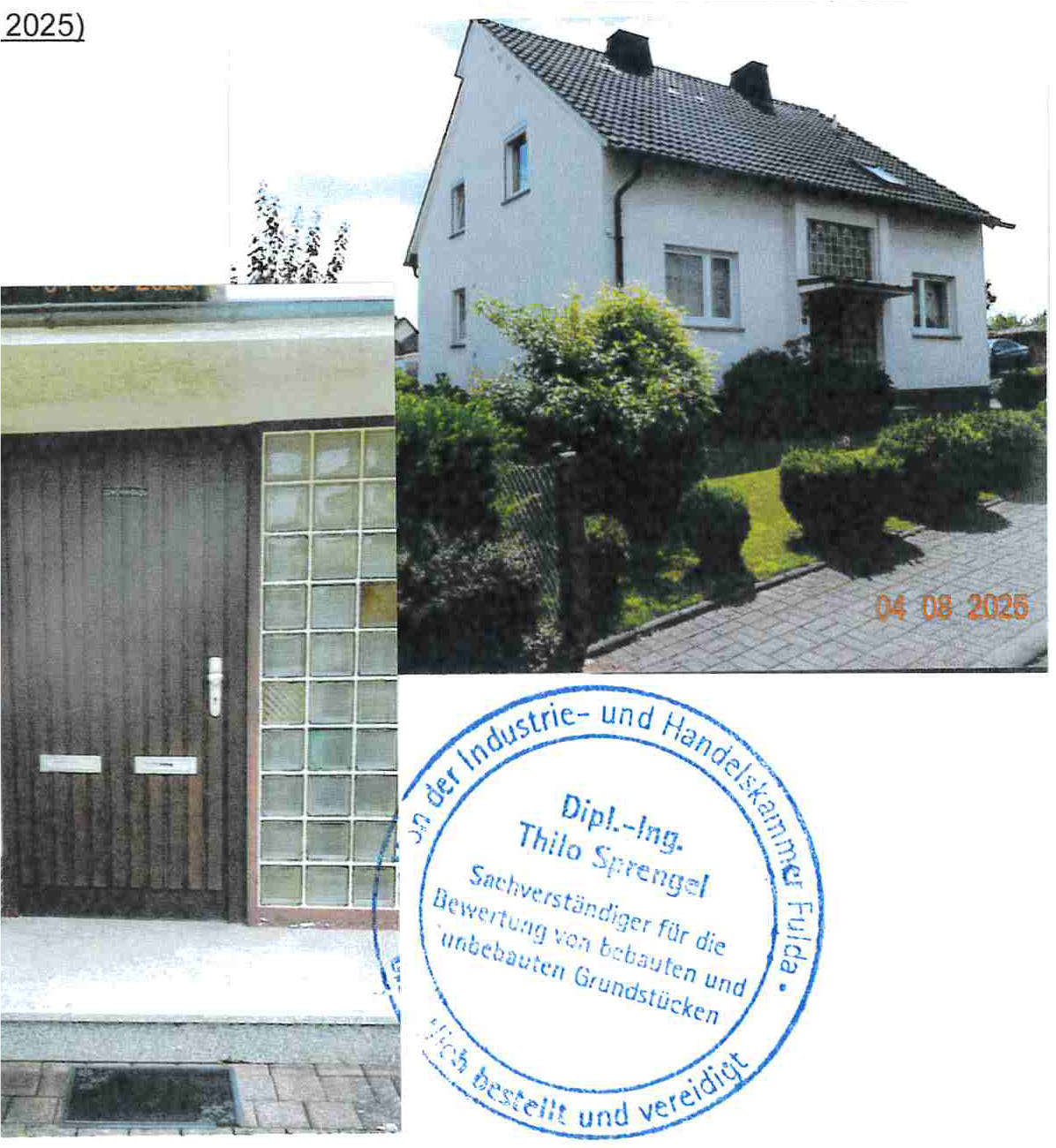 Zweifamilienhaus 0005 K 0026-2025 Friedenstraße 10, 36100 Petersberg