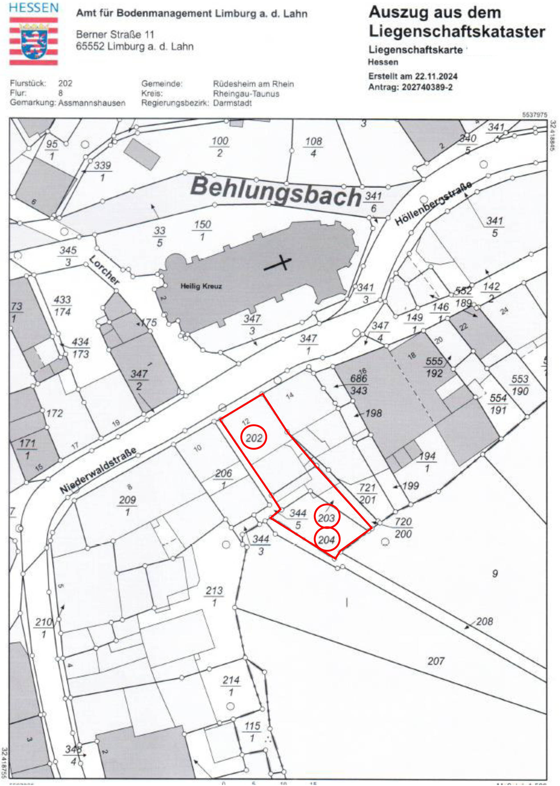 hessen 0006K0012-2024 Niederwaldstraße 12, 65385 Rüd, Assmannshausen